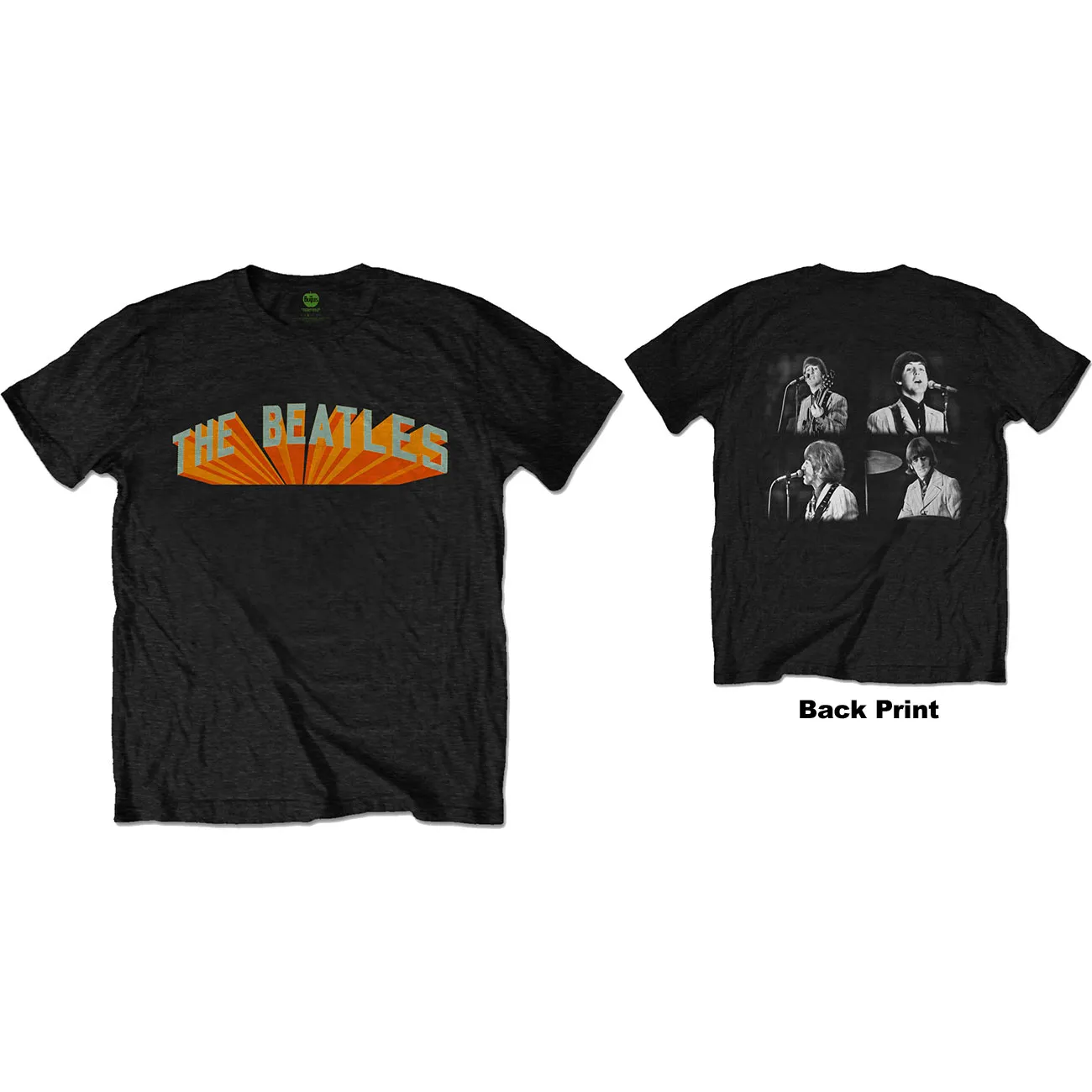 The Beatles - Unisex T-Shirt Live in Japan Back Print artwork