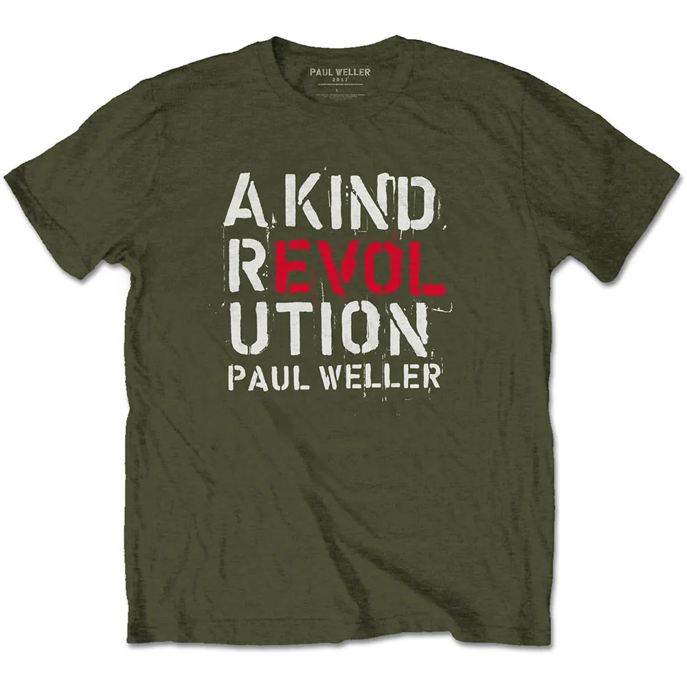Paul Weller - Unisex T-Shirt A Kind Revolution artwork