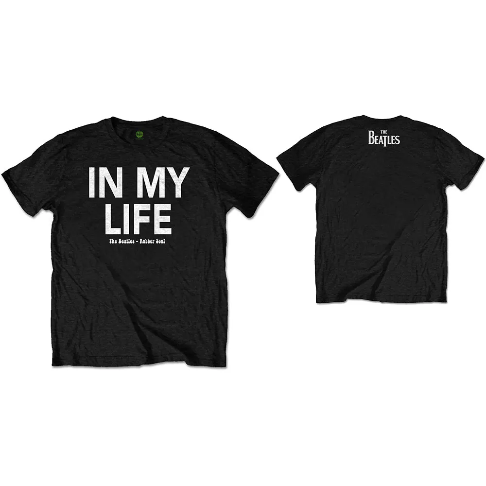 The Beatles - Unisex T-Shirt In My Life Back Print artwork