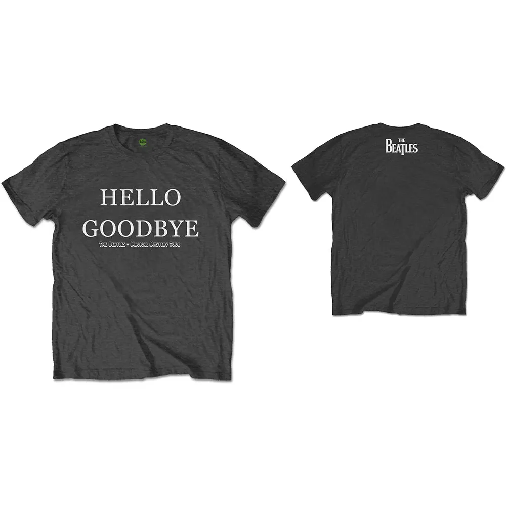 The Beatles - Unisex T-Shirt Hello, Goodbye Back Print artwork