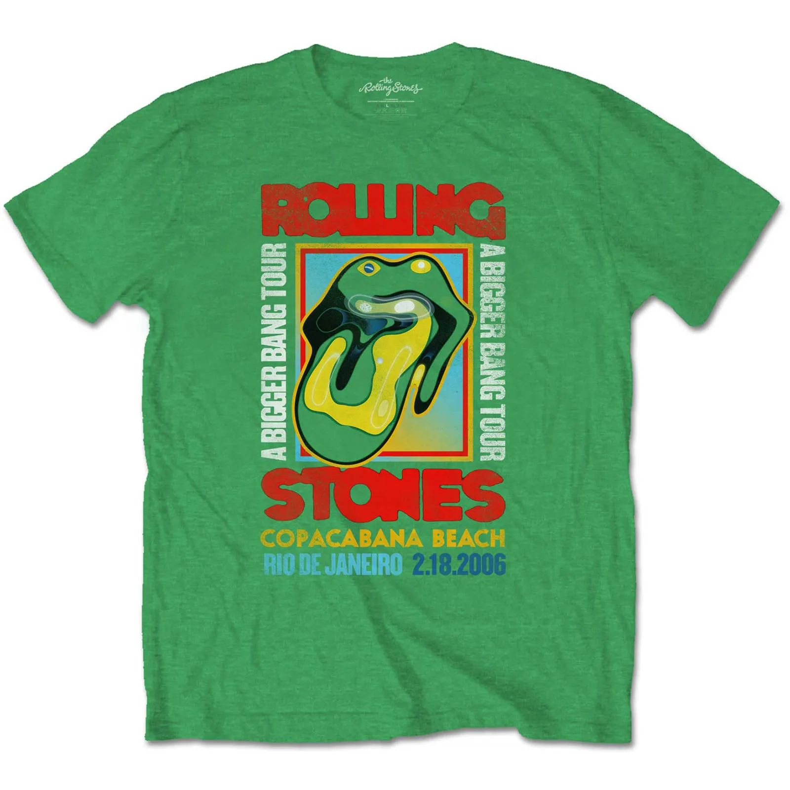 The Rolling Stones - Unisex T-Shirt Copacabana Green artwork