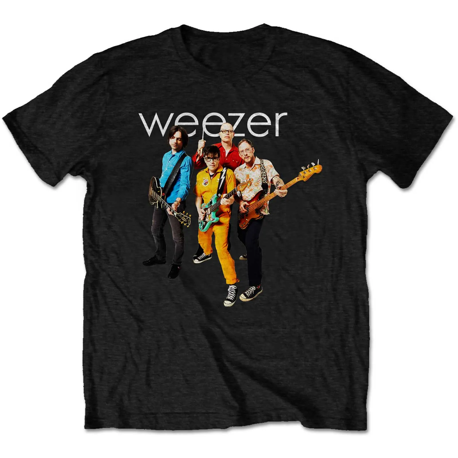 Weezer - Unisex T-Shirt Band Photo artwork