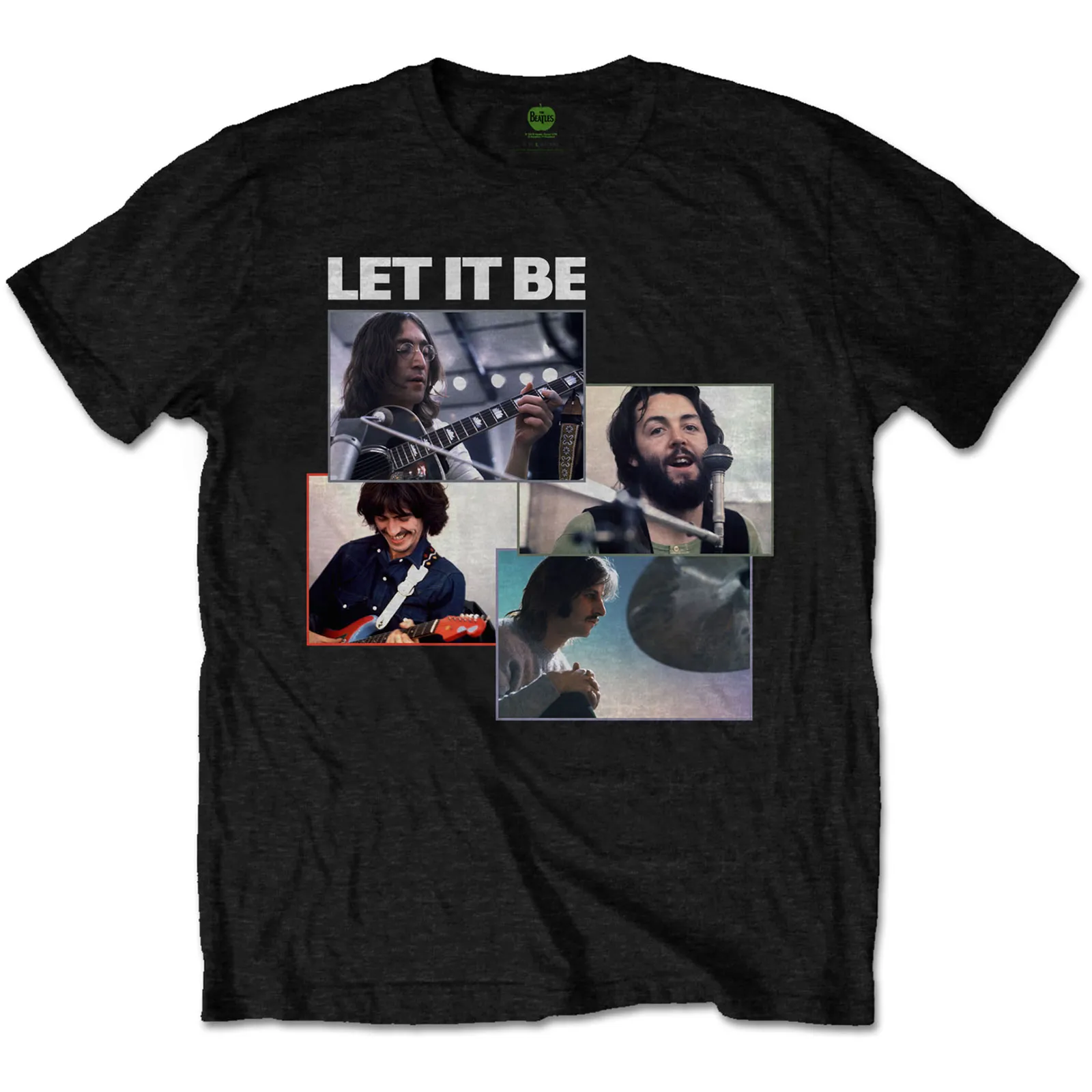 The Beatles - Unisex T-Shirt Let It Be Recording Shots artwork
