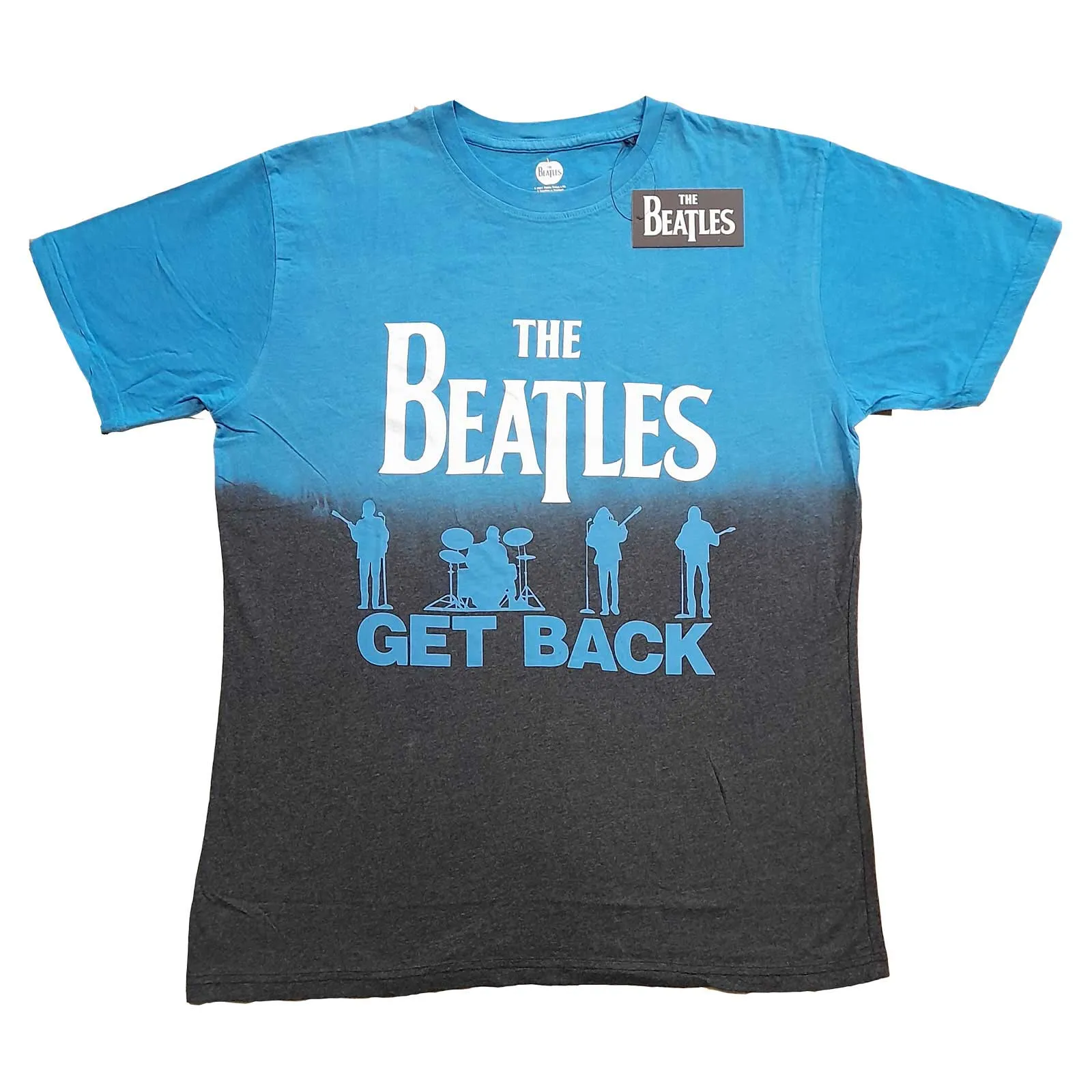 The Beatles - Unisex T-Shirt Get Back Dip Dye, Dye Wash artwork