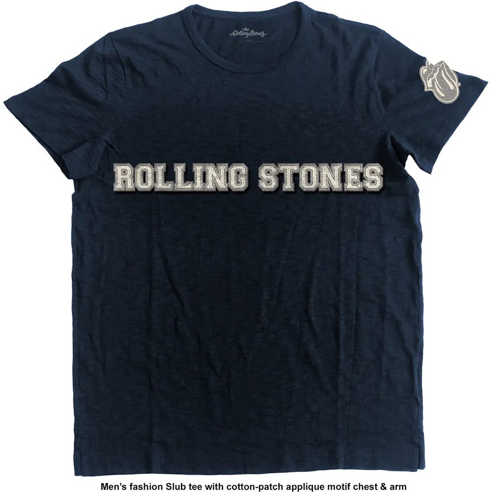 The Rolling Stones - Unisex T-Shirt Logo & Tongue Applique artwork