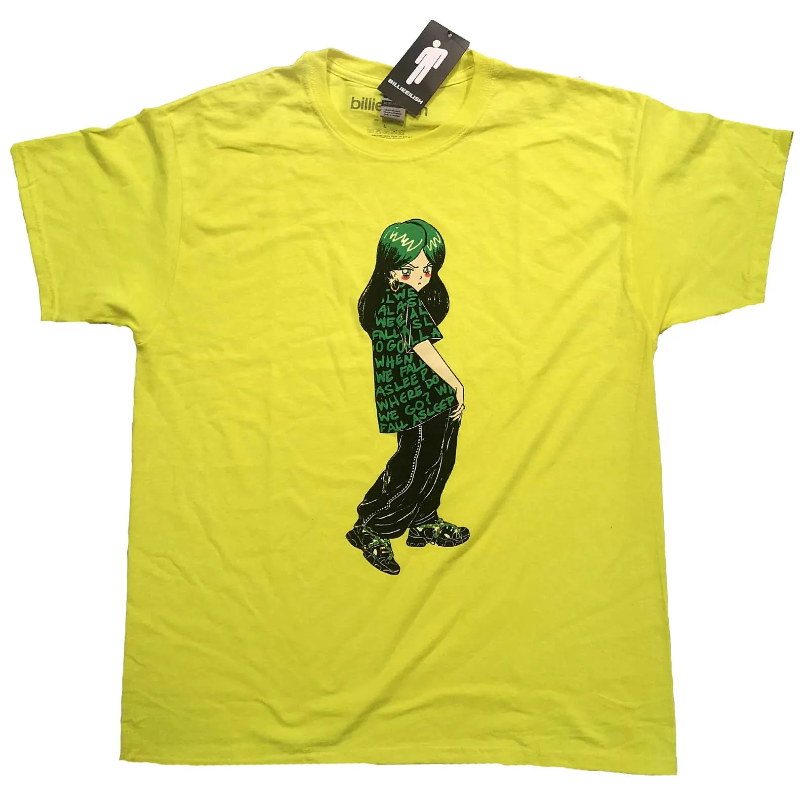 Billie Eilish - Unisex T-Shirt Anime Billie artwork
