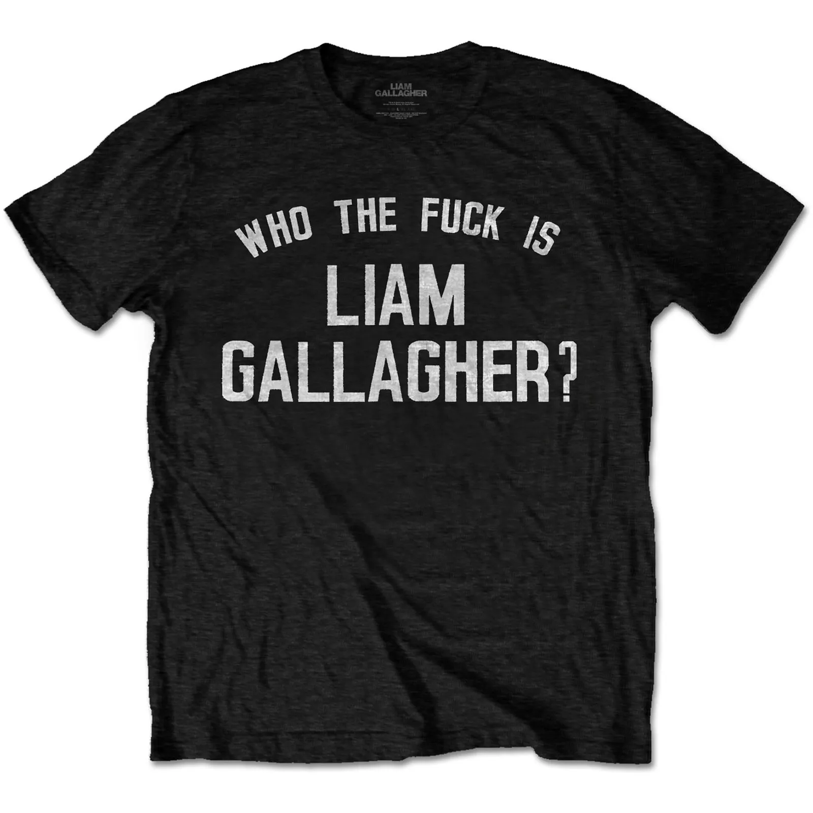 Liam Gallagher - Unisex T-Shirt Who the Fuck… artwork