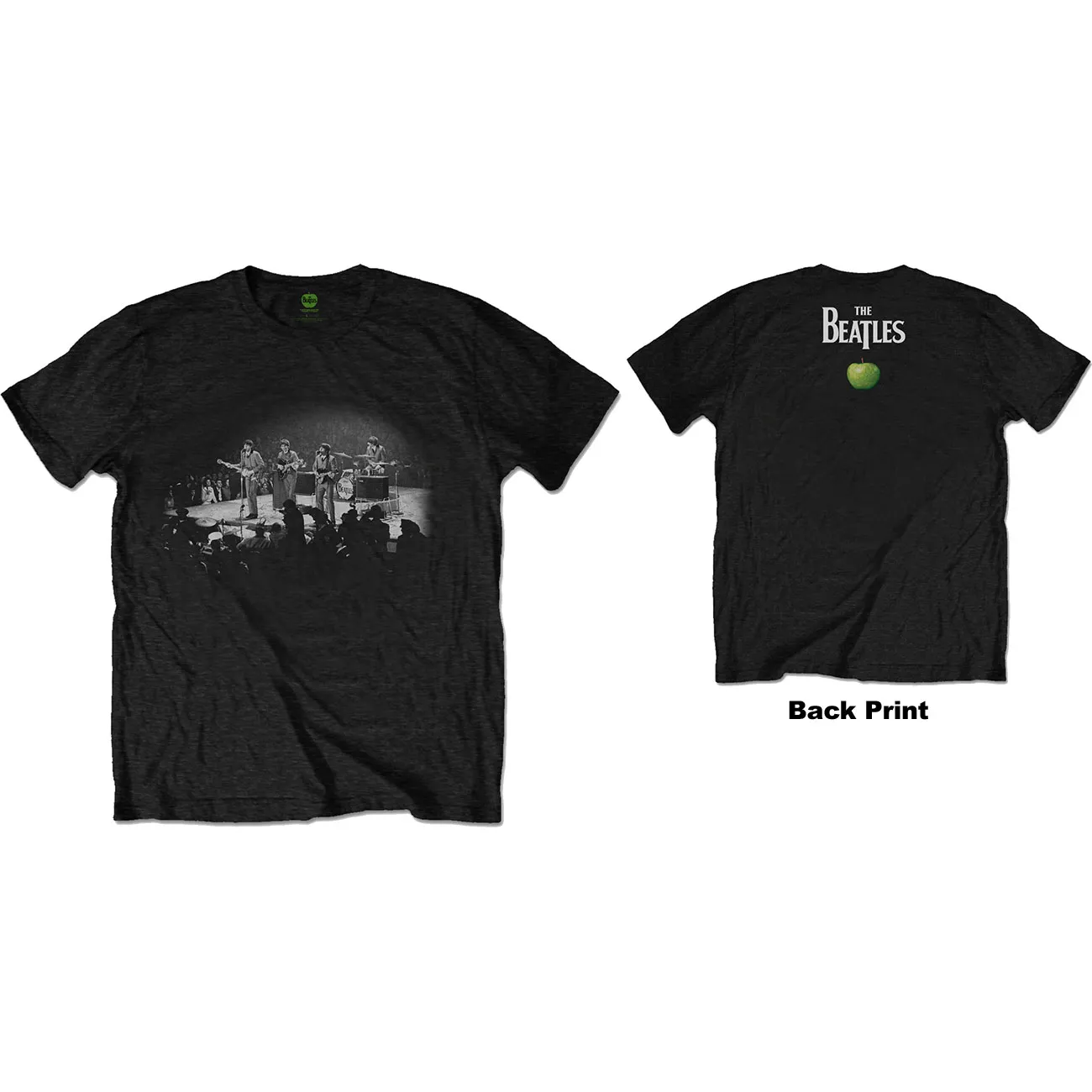 The Beatles - Unisex T-Shirt Live in DC Back Print artwork