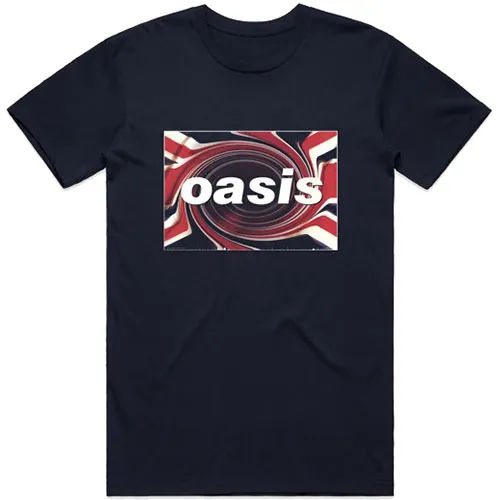 Oasis - Unisex T-Shirt Union Jack artwork
