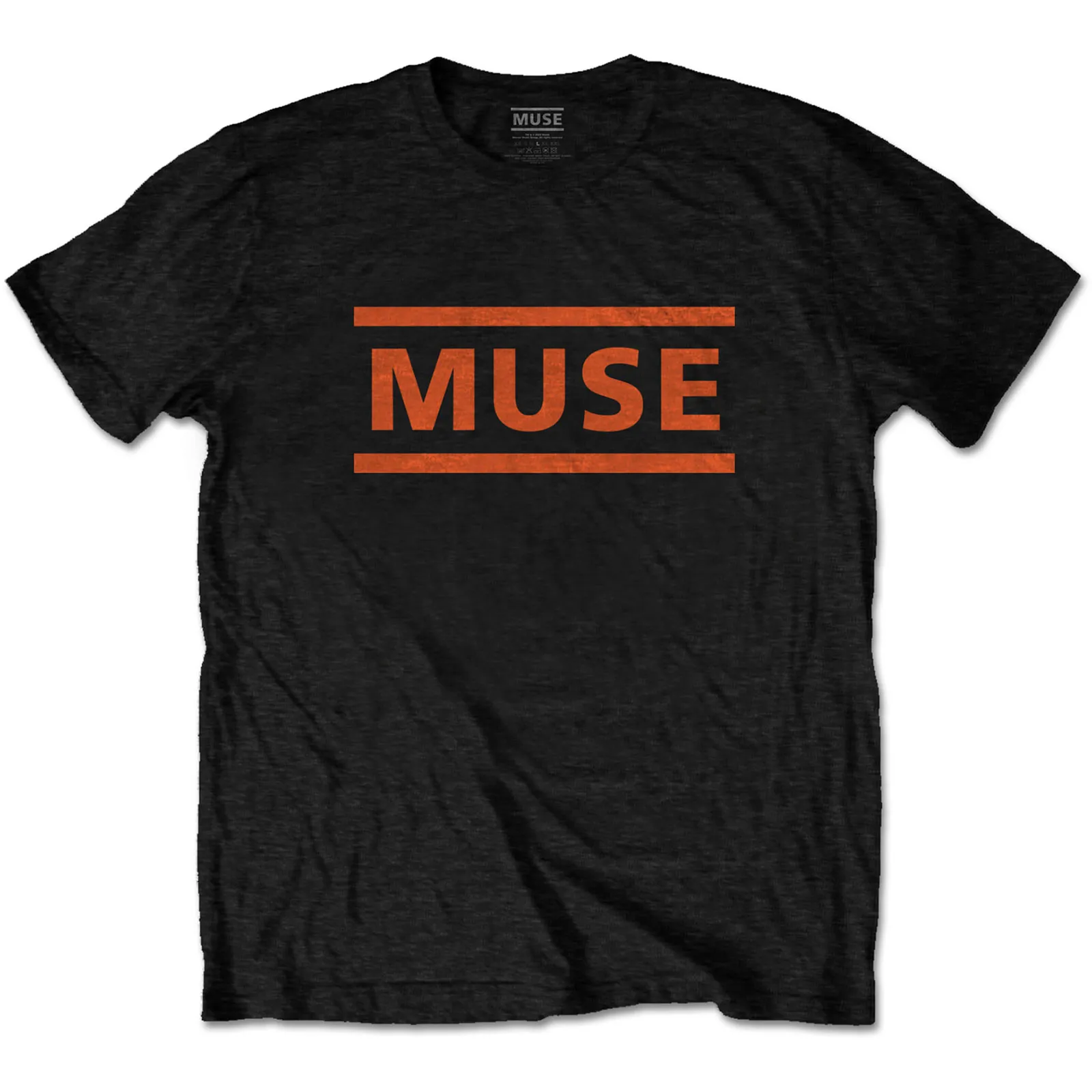 Muse - Unisex T-Shirt Orange Logo artwork