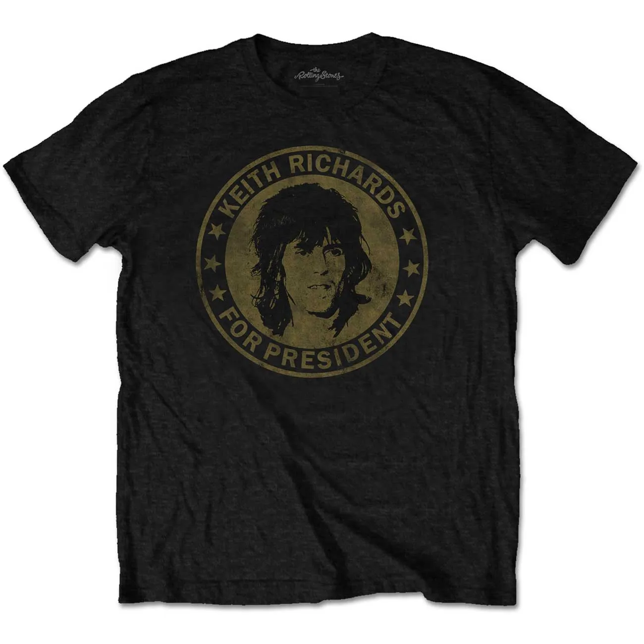 The Rolling Stones - Unisex T-Shirt Keith for President artwork