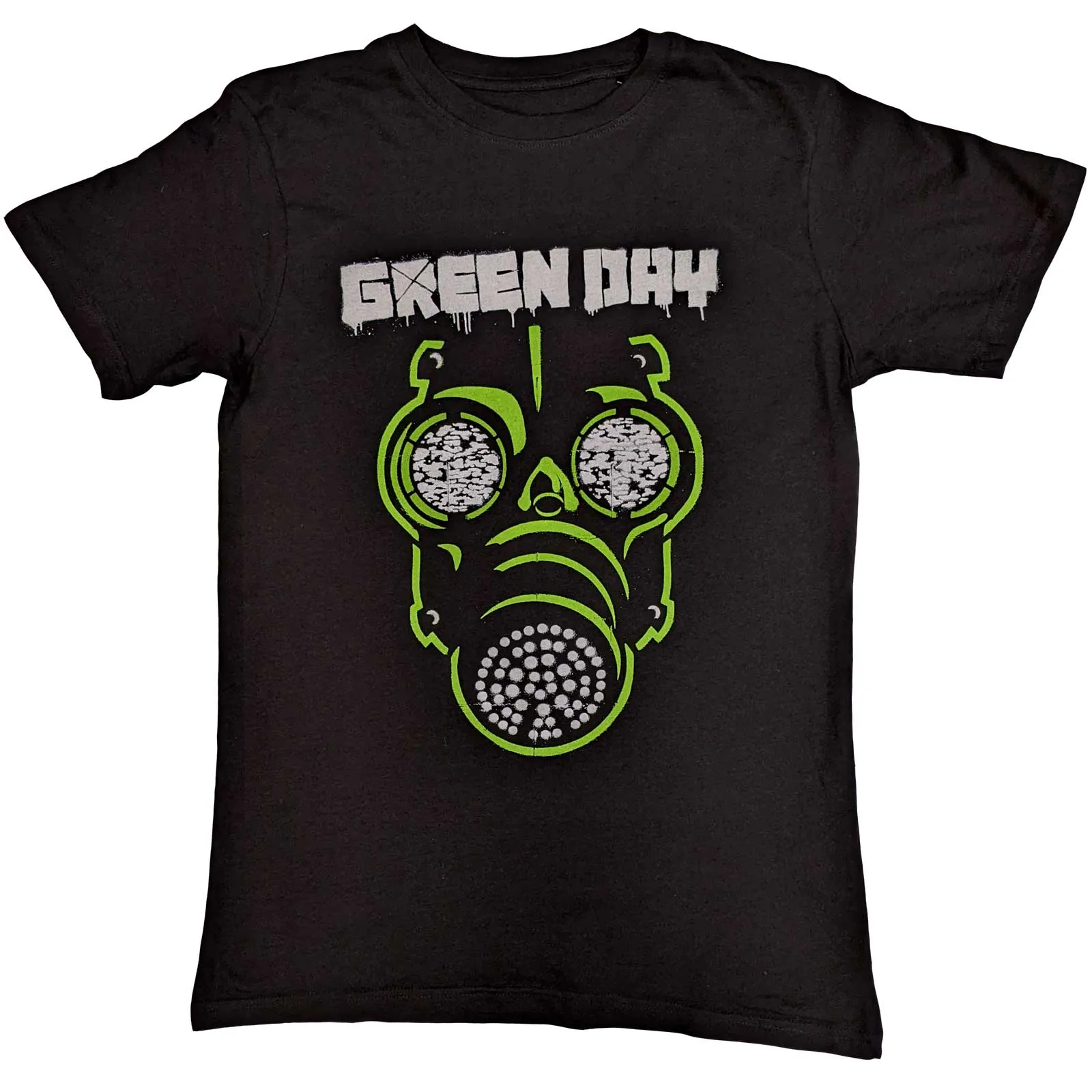 Green Day - Unisex T-Shirt Green Mask artwork