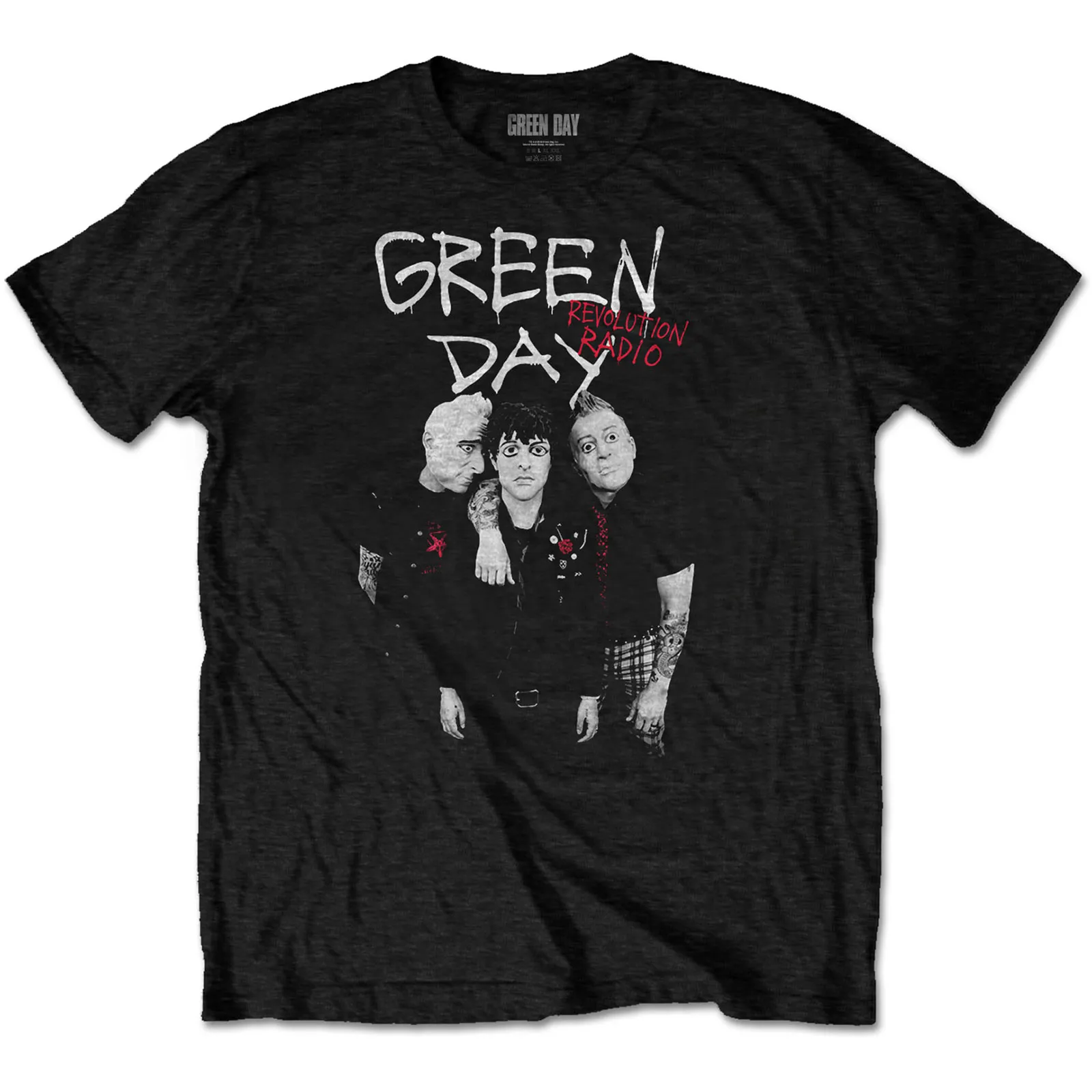 Green Day - Unisex T-Shirt Red Hot artwork