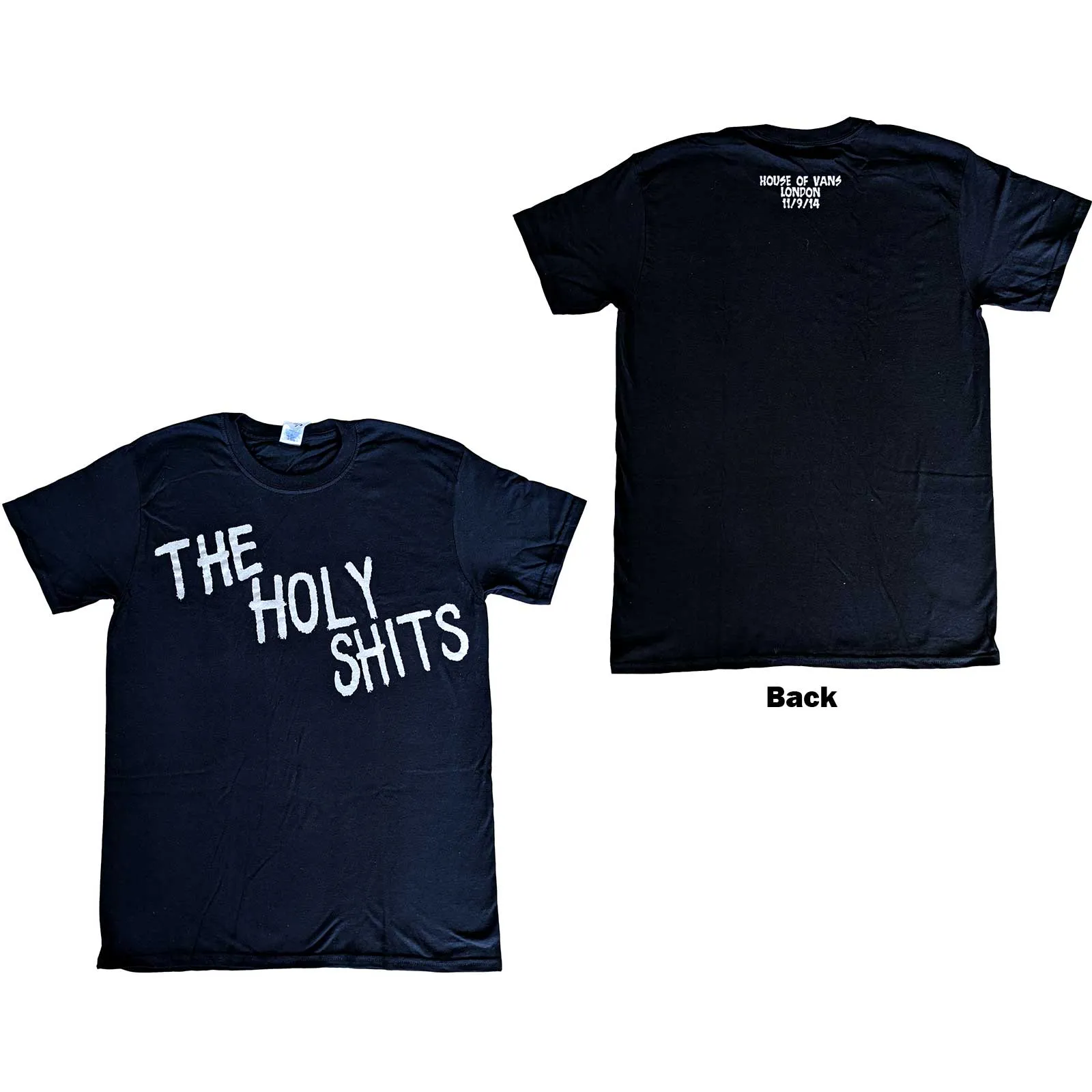 Foo Fighters - Unisex T-Shirt The Holy Shits London 2014 Back Print artwork