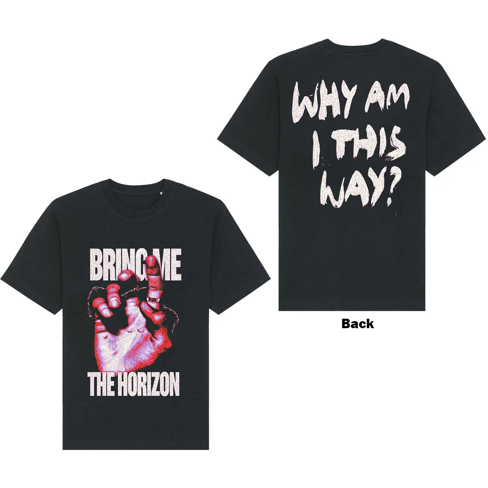 Bring Me the Horizon - Bring Me The Horizon Unisex T-Shirt: Lost (Back Print)  Lost Short Sleeves artwork