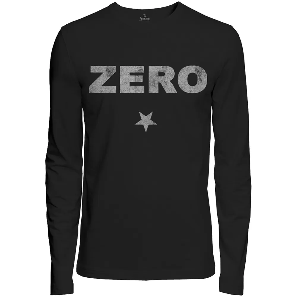 Smashing Pumpkins - Unisex Long Sleeve T-Shirt Zero Distressed artwork