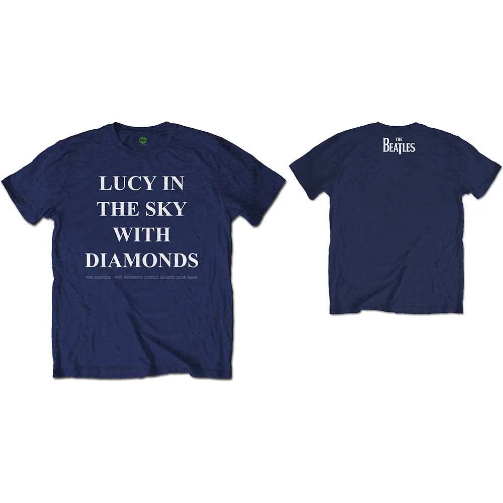 The Beatles - Unisex T-Shirt Lucy in the sky with diamonds Back Print artwork