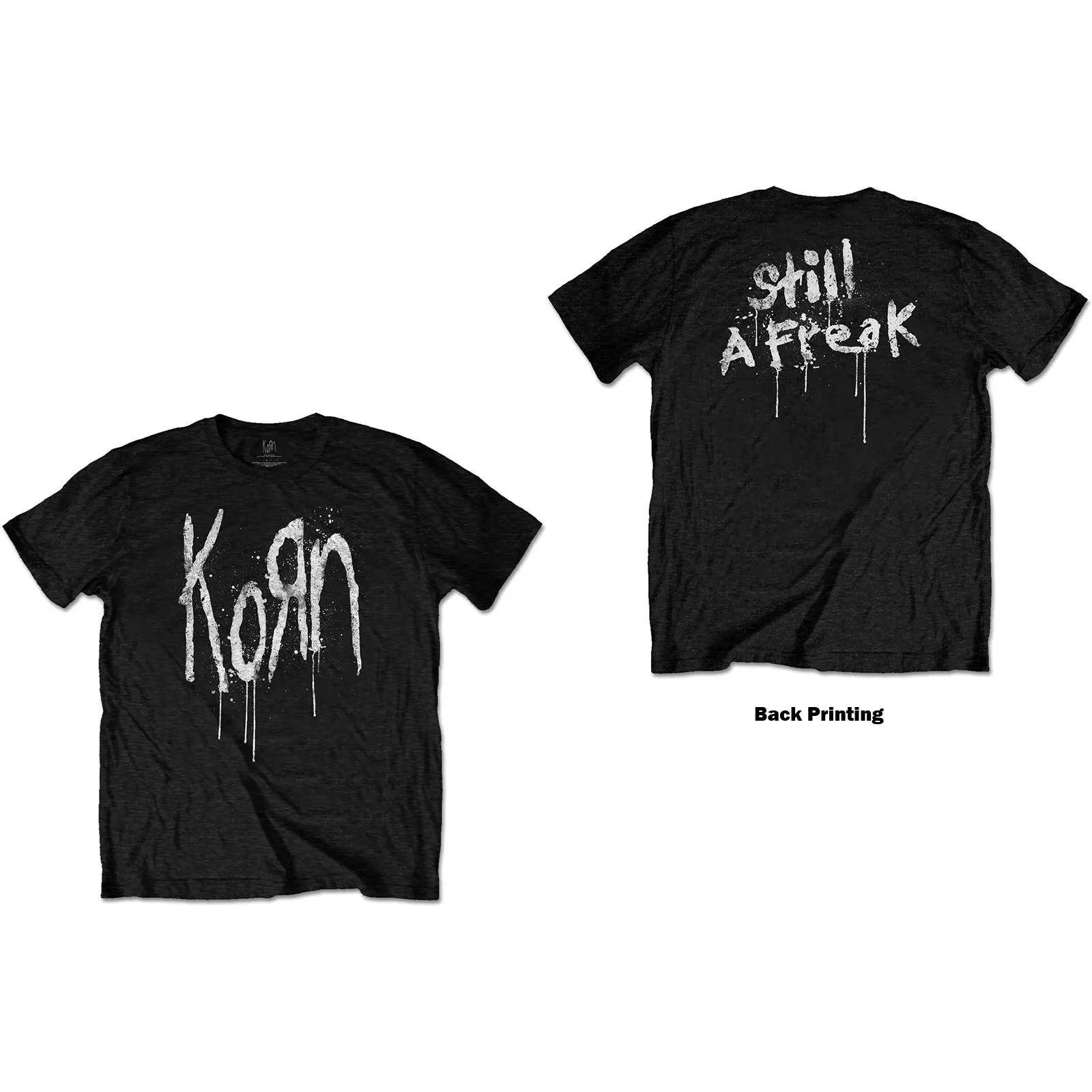 Korn - Unisex T-Shirt Still A Freak Back Print artwork