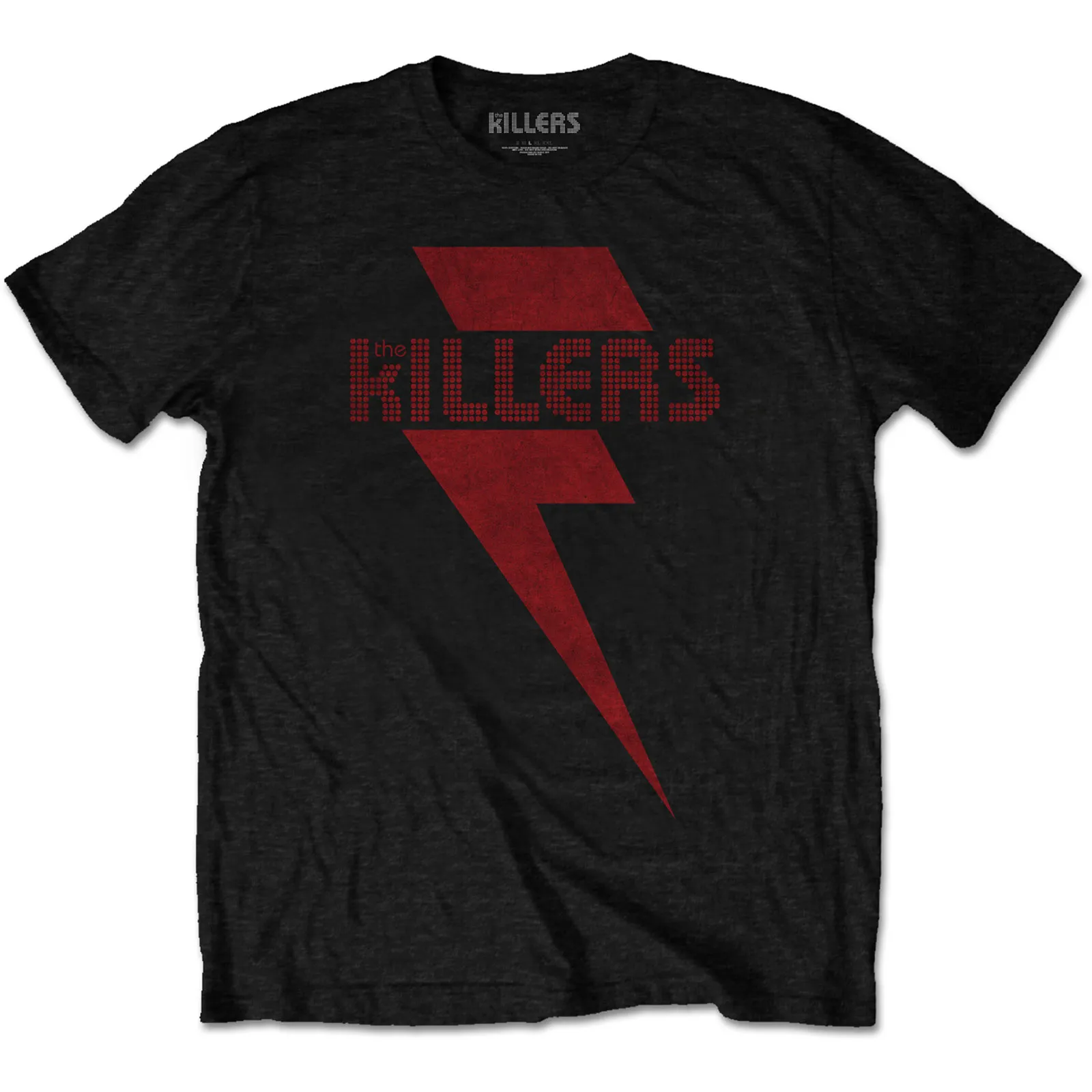 The Killers - Unisex T-Shirt Red Bolt artwork