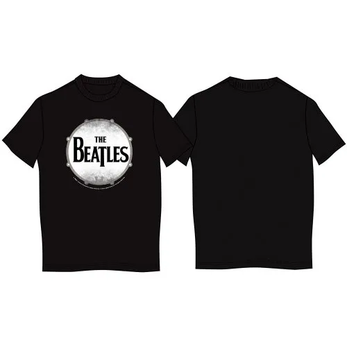 The Beatles - Unisex T-Shirt Drum Skin artwork