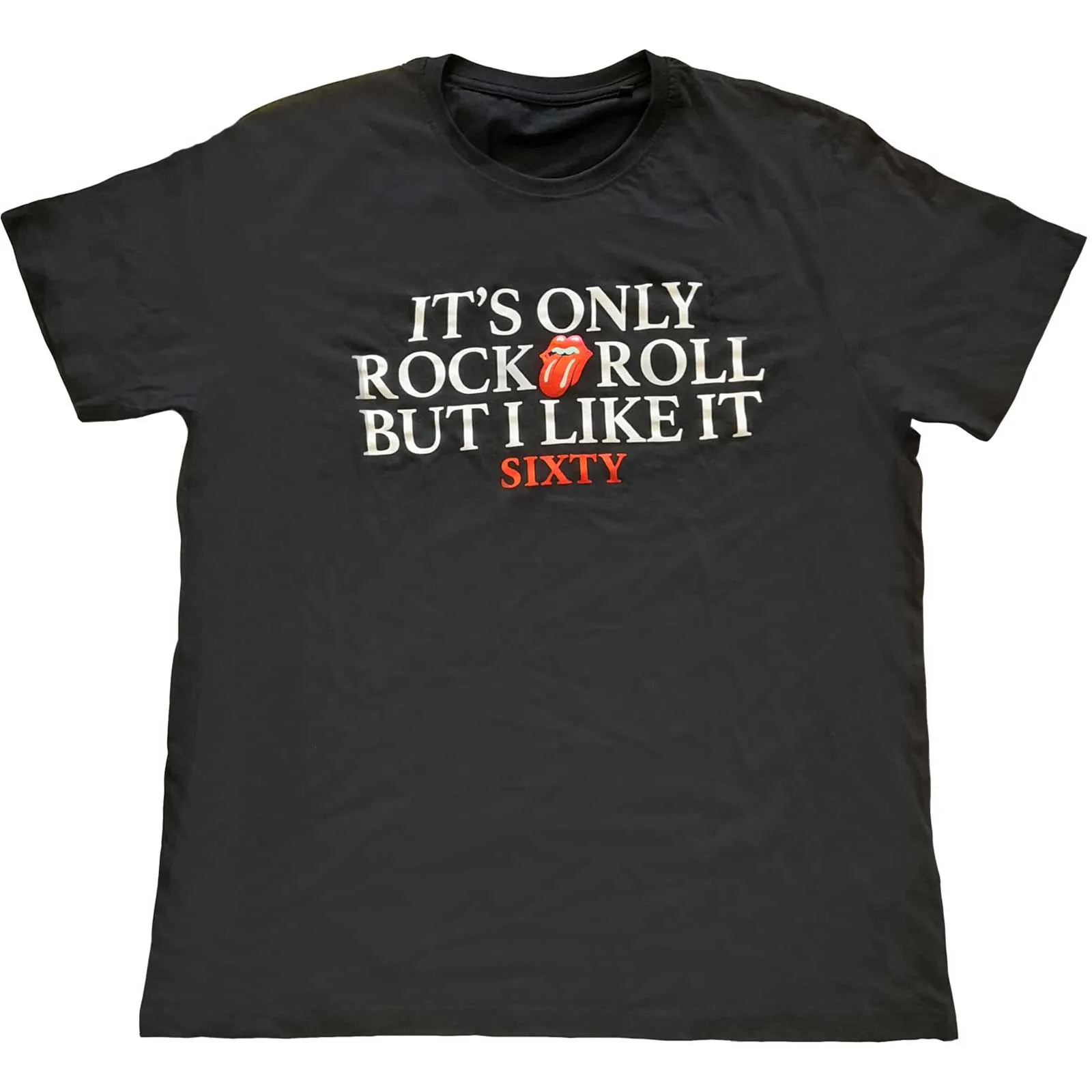 The Rolling Stones - Unisex T-Shirt Sixty It's only R&R but I like it Foiled artwork
