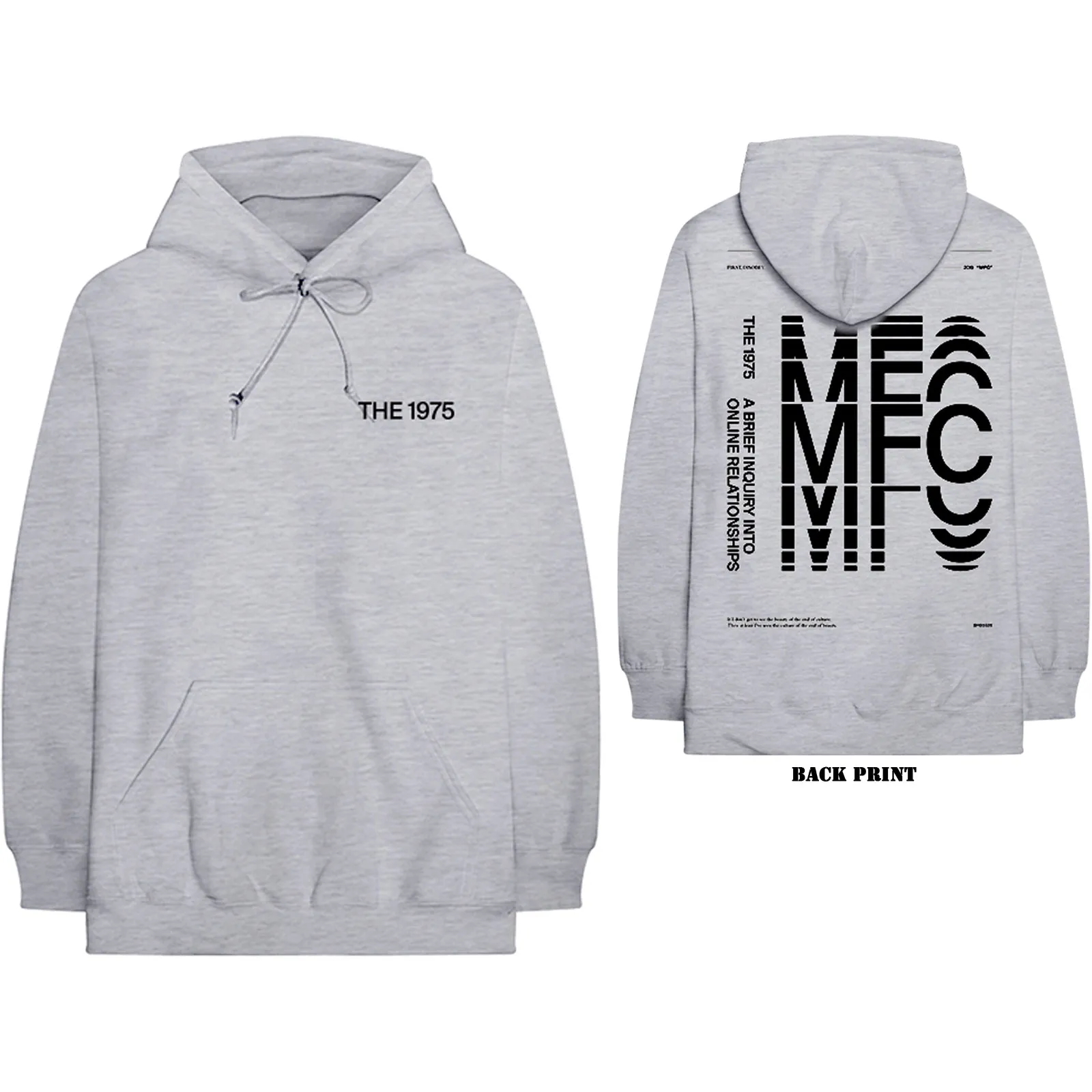 The 1975 - Unisex Pullover Hoodie ABIIOR MFC Back Print artwork