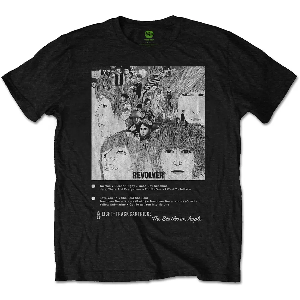 The Beatles - Unisex T-Shirt Revolver 8 Track artwork