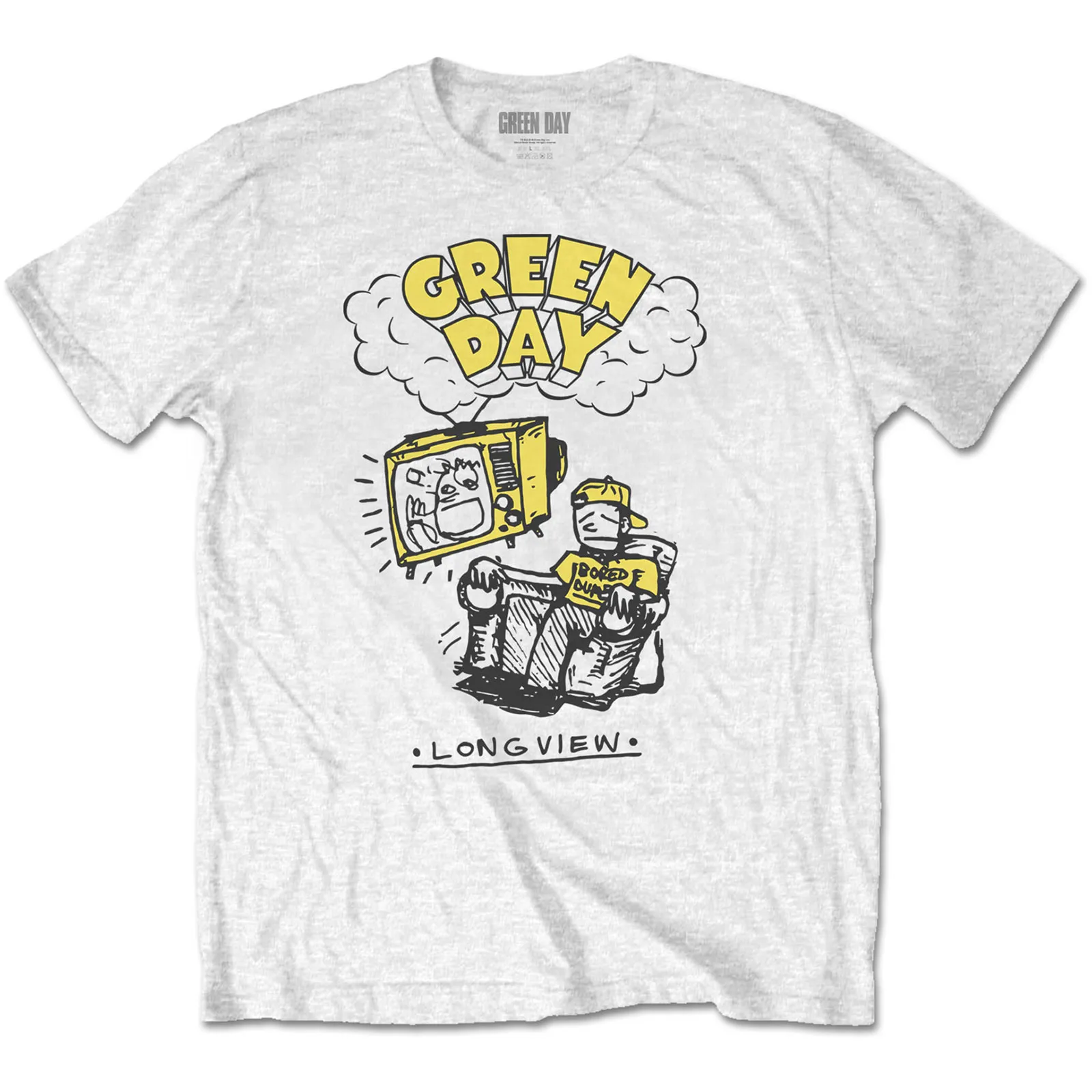 Green Day - Unisex T-Shirt Longview Doodle artwork