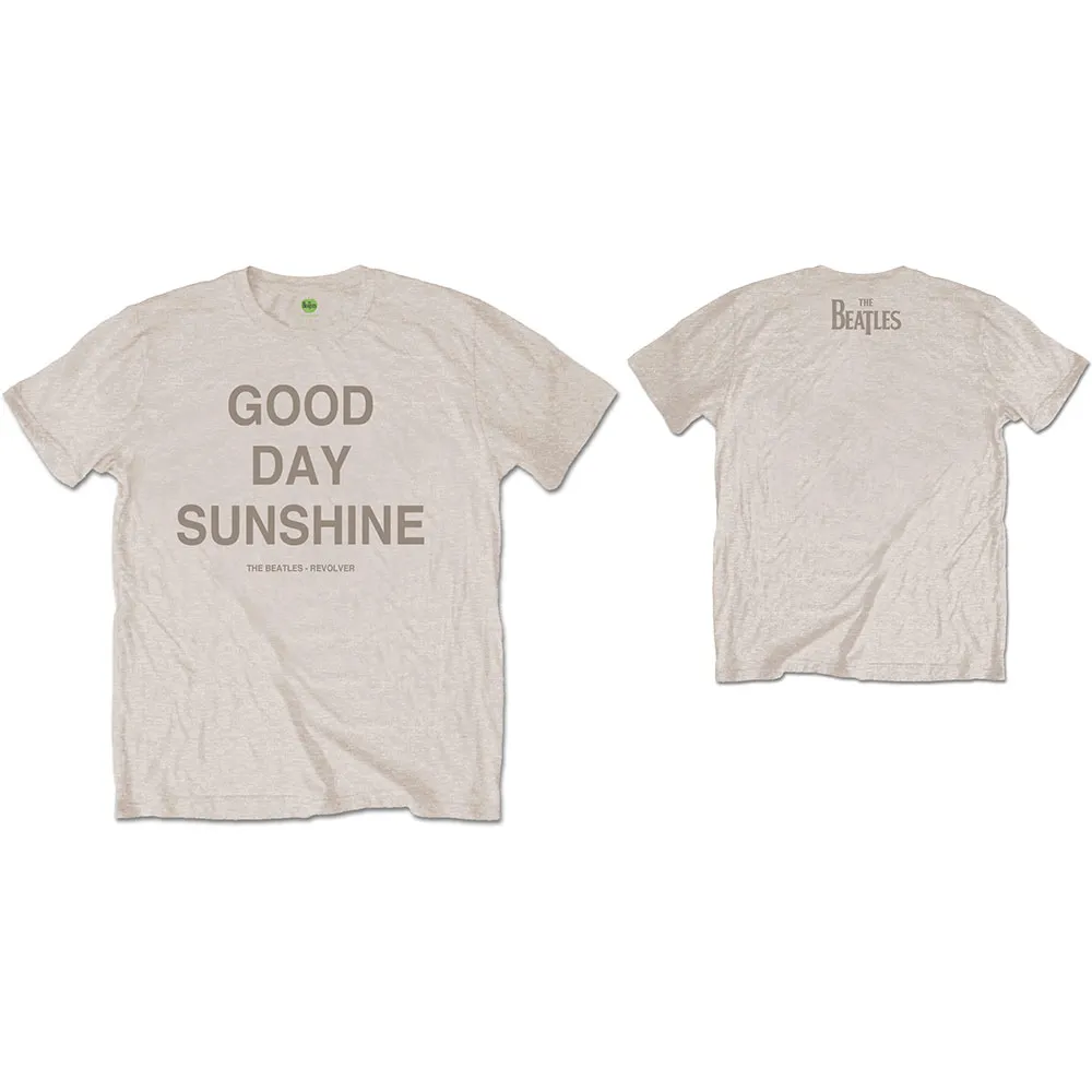 The Beatles - Unisex T-Shirt Good Day Sunshine Back Print artwork