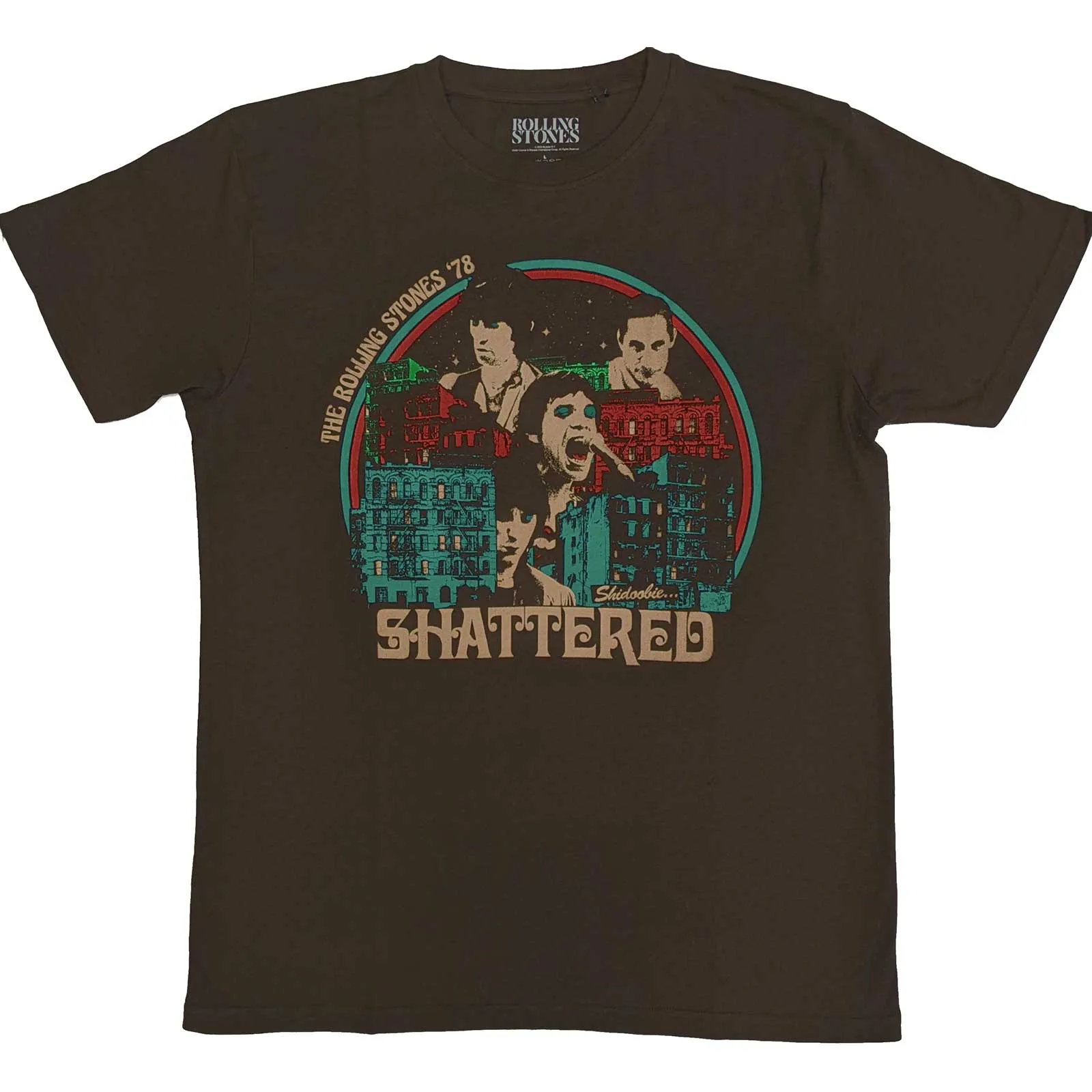 The Rolling Stones - Unisex T-Shirt Some Girls Shattered artwork