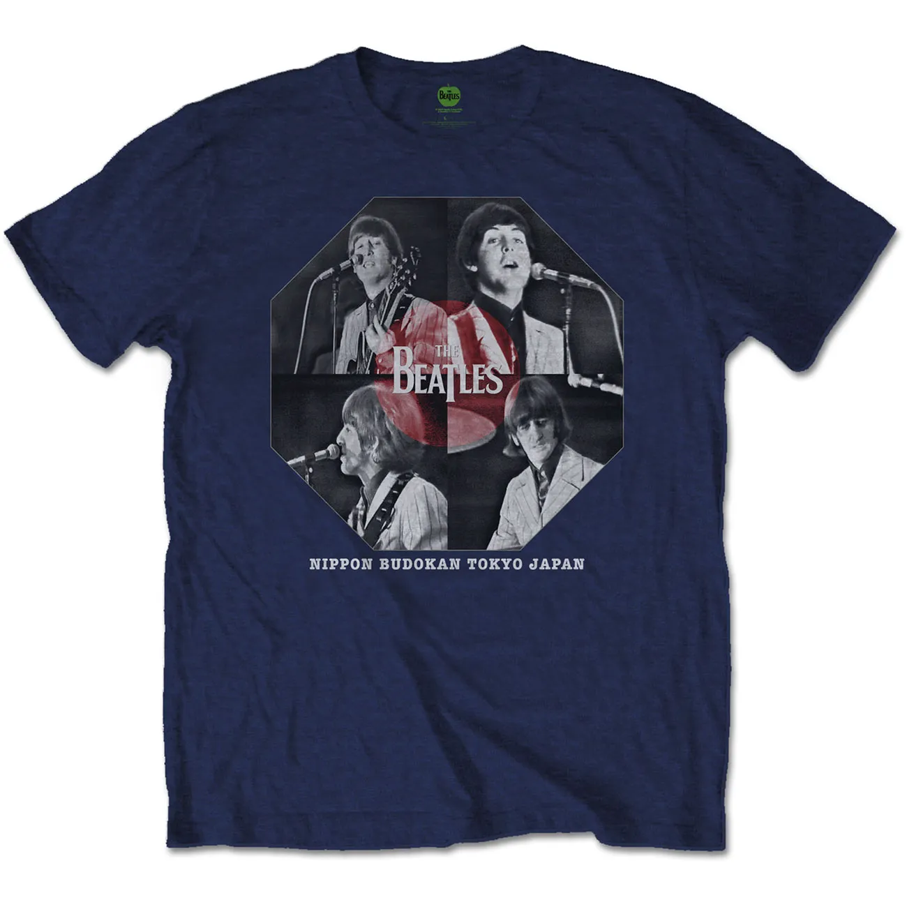 The Beatles - Unisex T-Shirt Budokan Octagon artwork