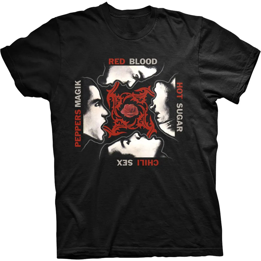 Red Hot Chili Peppers - Unisex T-Shirt Blood/Sugar/Sex/Magic artwork