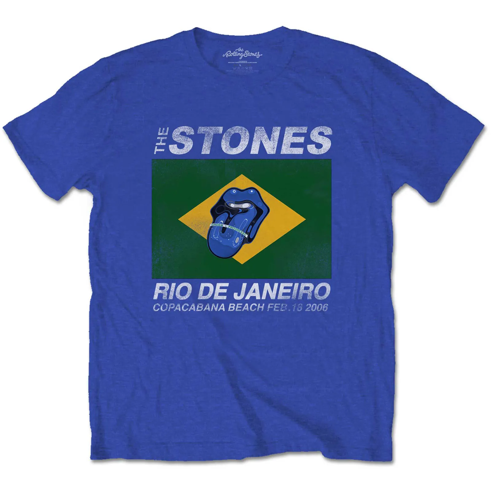 The Rolling Stones - Unisex T-Shirt Copacabana Blue artwork