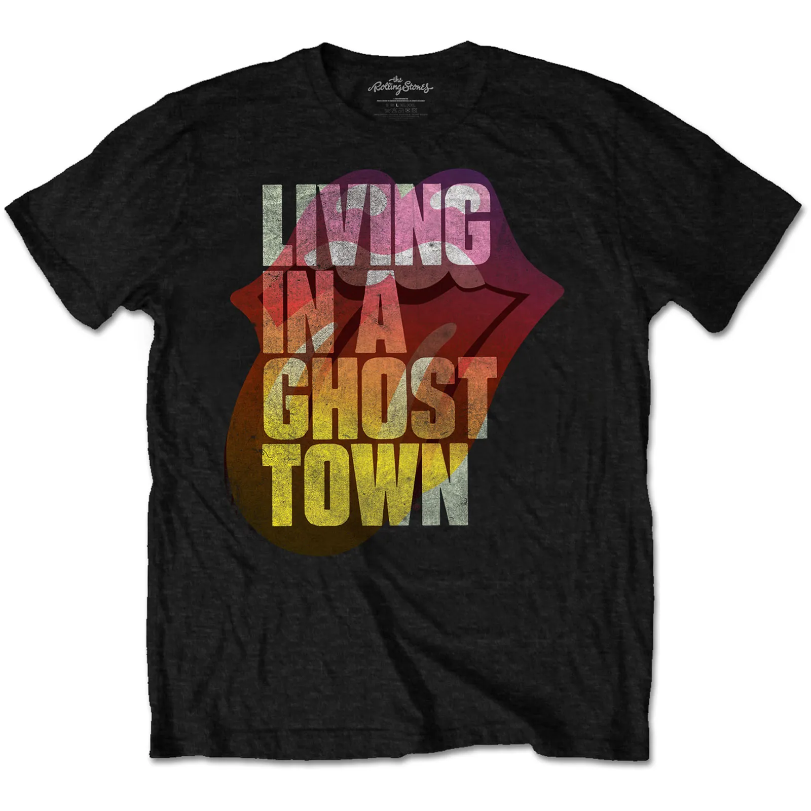 The Rolling Stones - Unisex T-Shirt Ghost Town artwork