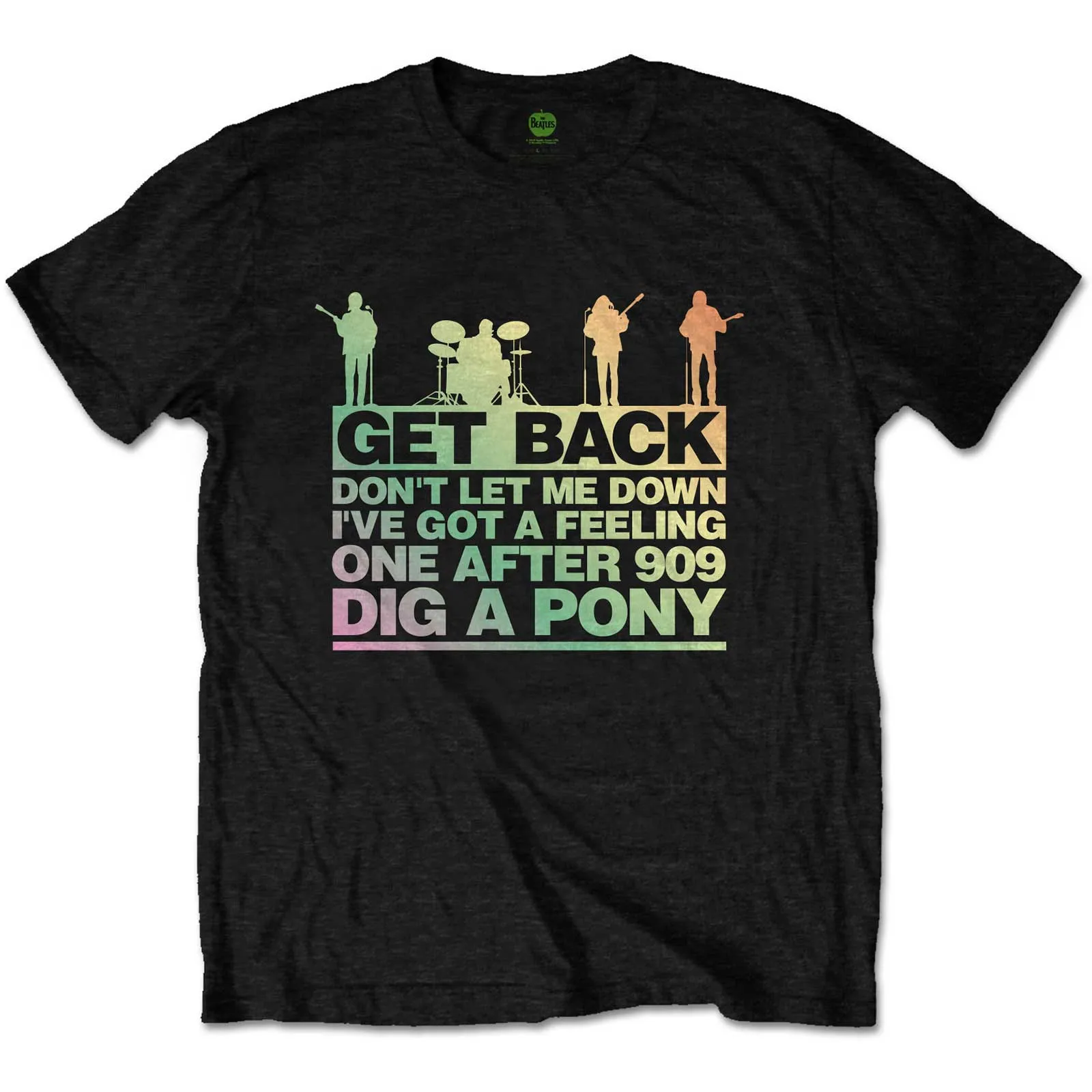 The Beatles - Unisex T-Shirt Get Back Gradient artwork
