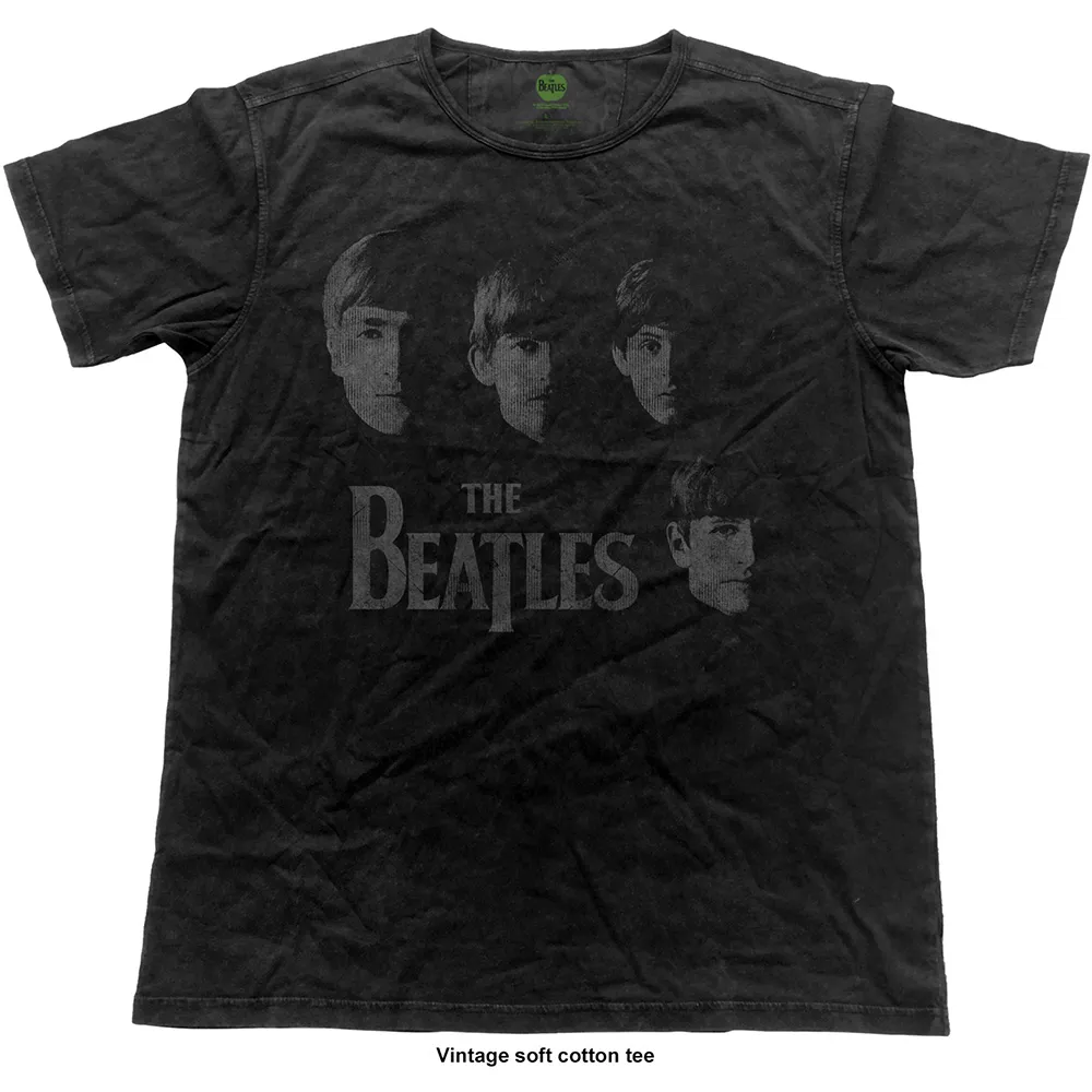 The Beatles - Unisex Vintage T-Shirt Faces artwork