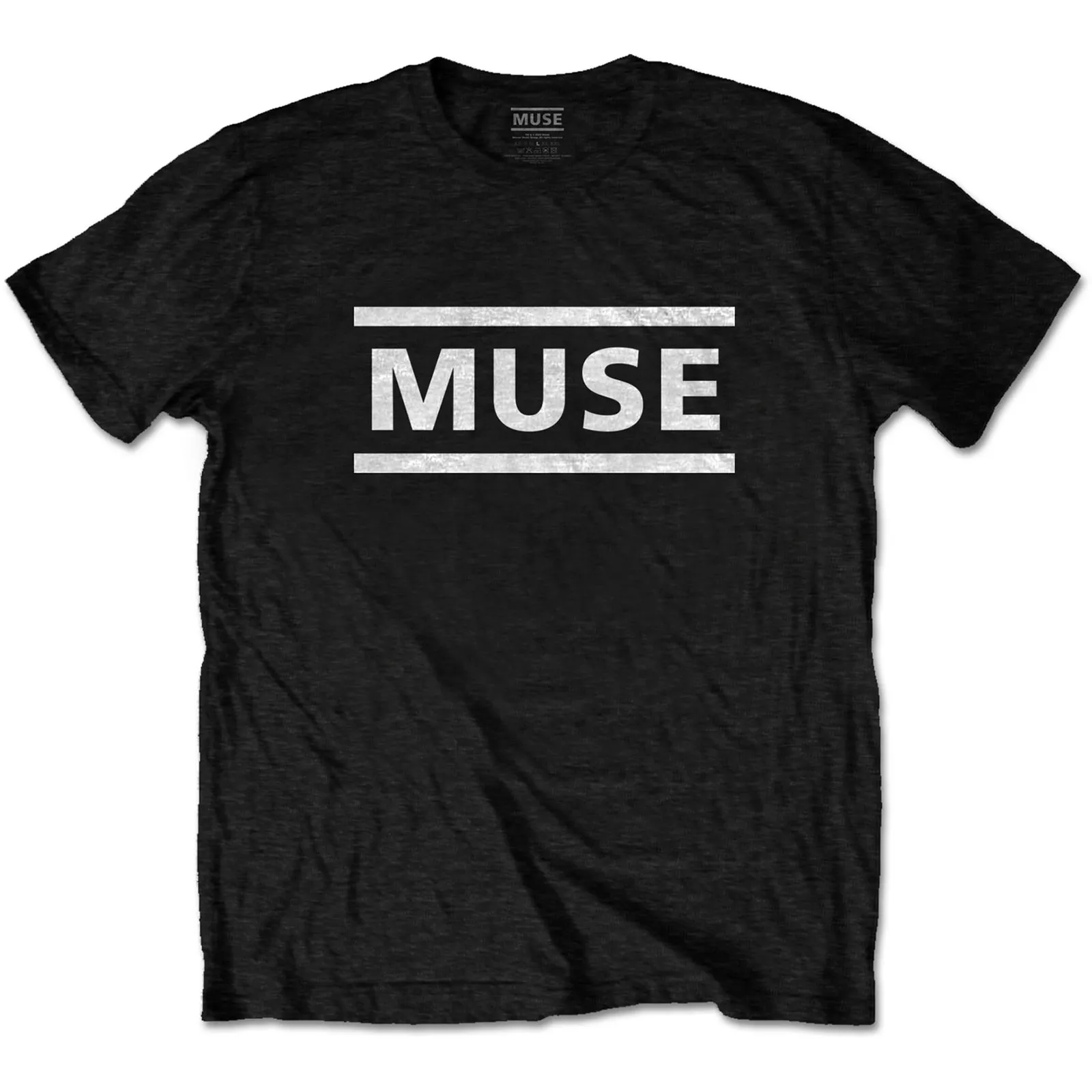 Muse - Unisex T-Shirt White Logo artwork