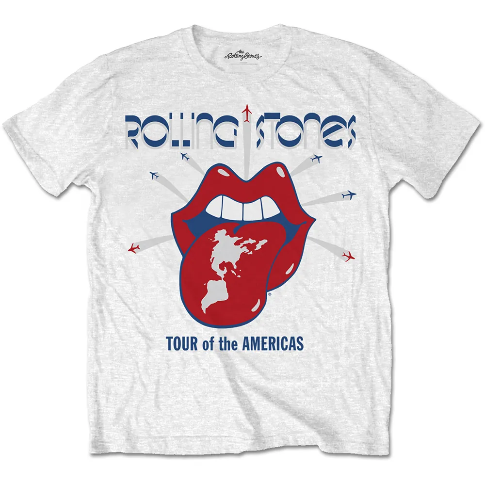 The Rolling Stones - Unisex T-Shirt Tour of the Americas artwork