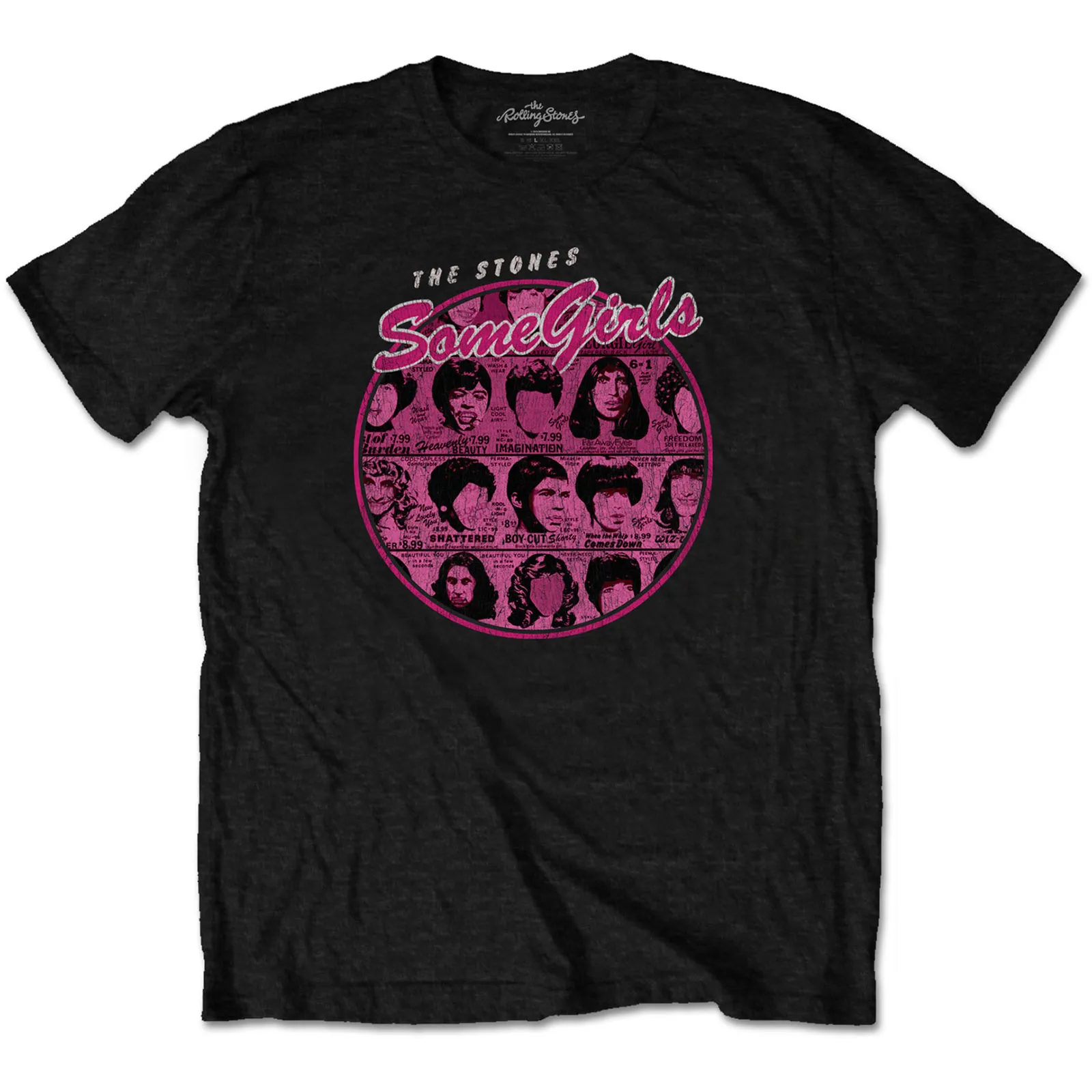 The Rolling Stones - Unisex T-Shirt Some Girls Circle Version 1 artwork