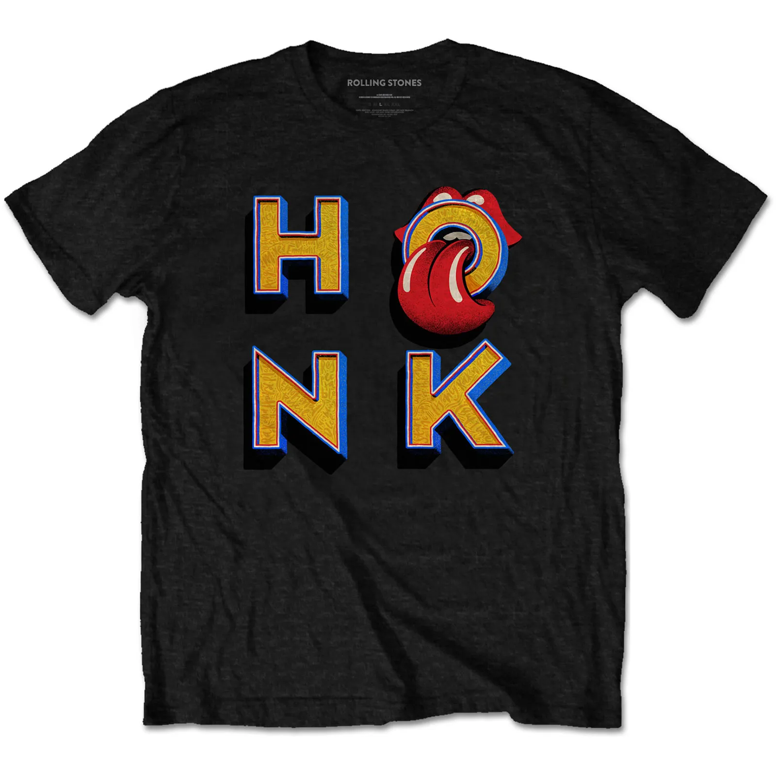 The Rolling Stones - Unisex T-Shirt Honk Letters artwork