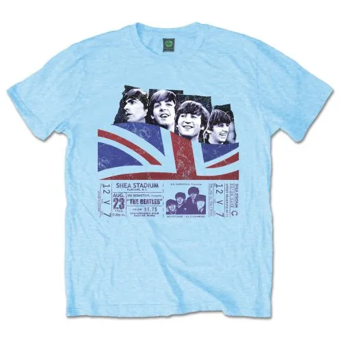 The Beatles - Unisex T-Shirt Shea Stadium artwork