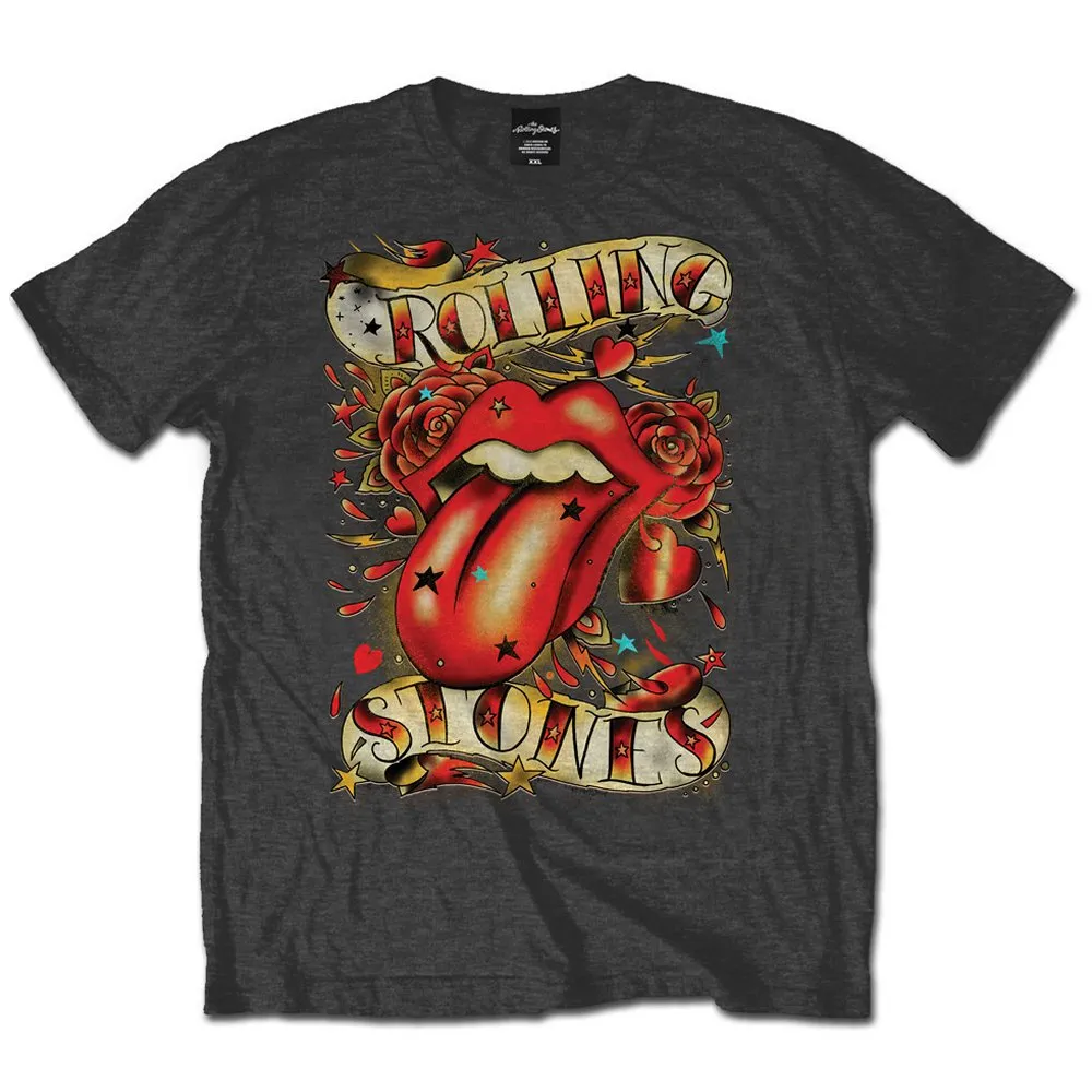 The Rolling Stones - Unisex T-Shirt Tongues & Stars artwork