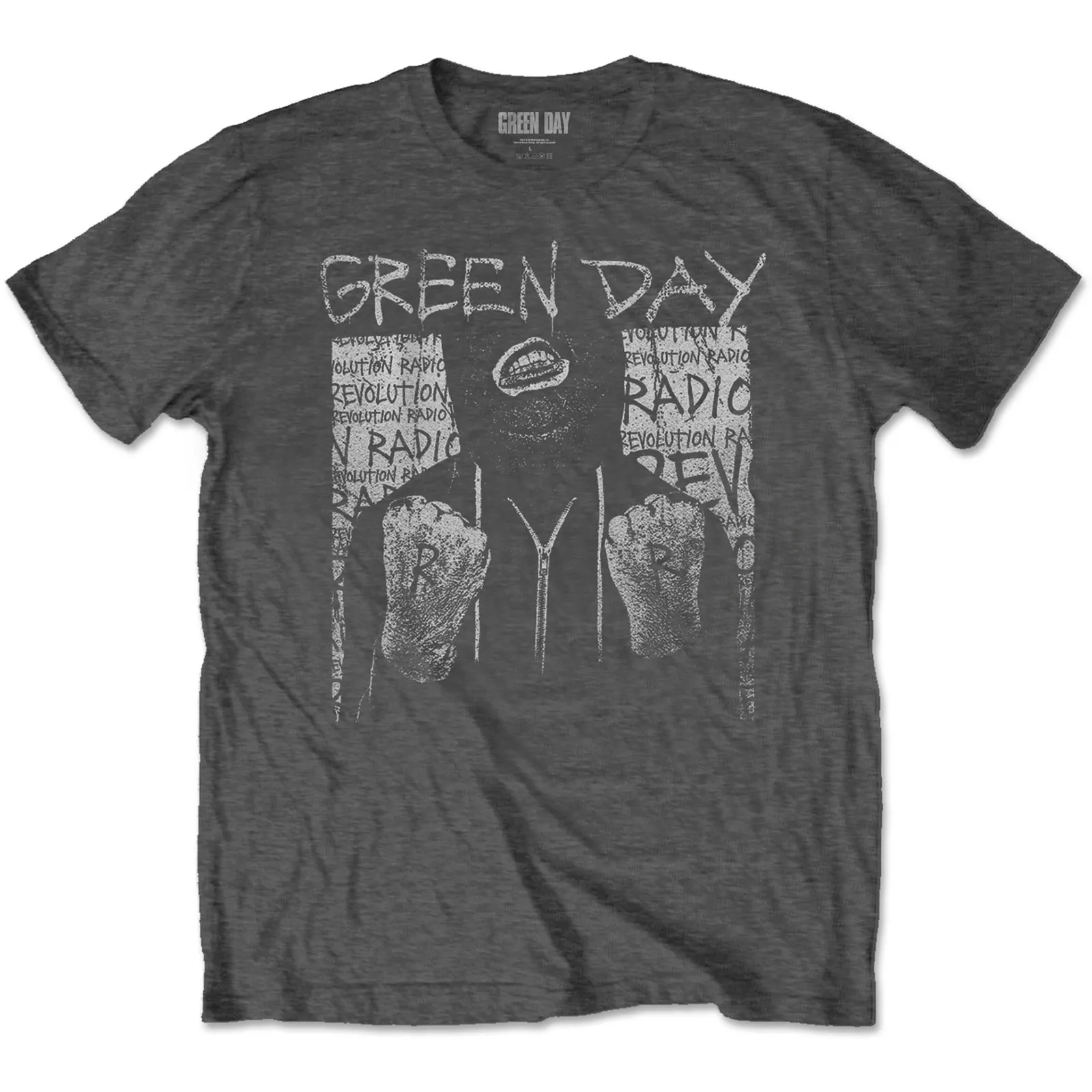 Green Day - Unisex T-Shirt Ski Mask artwork