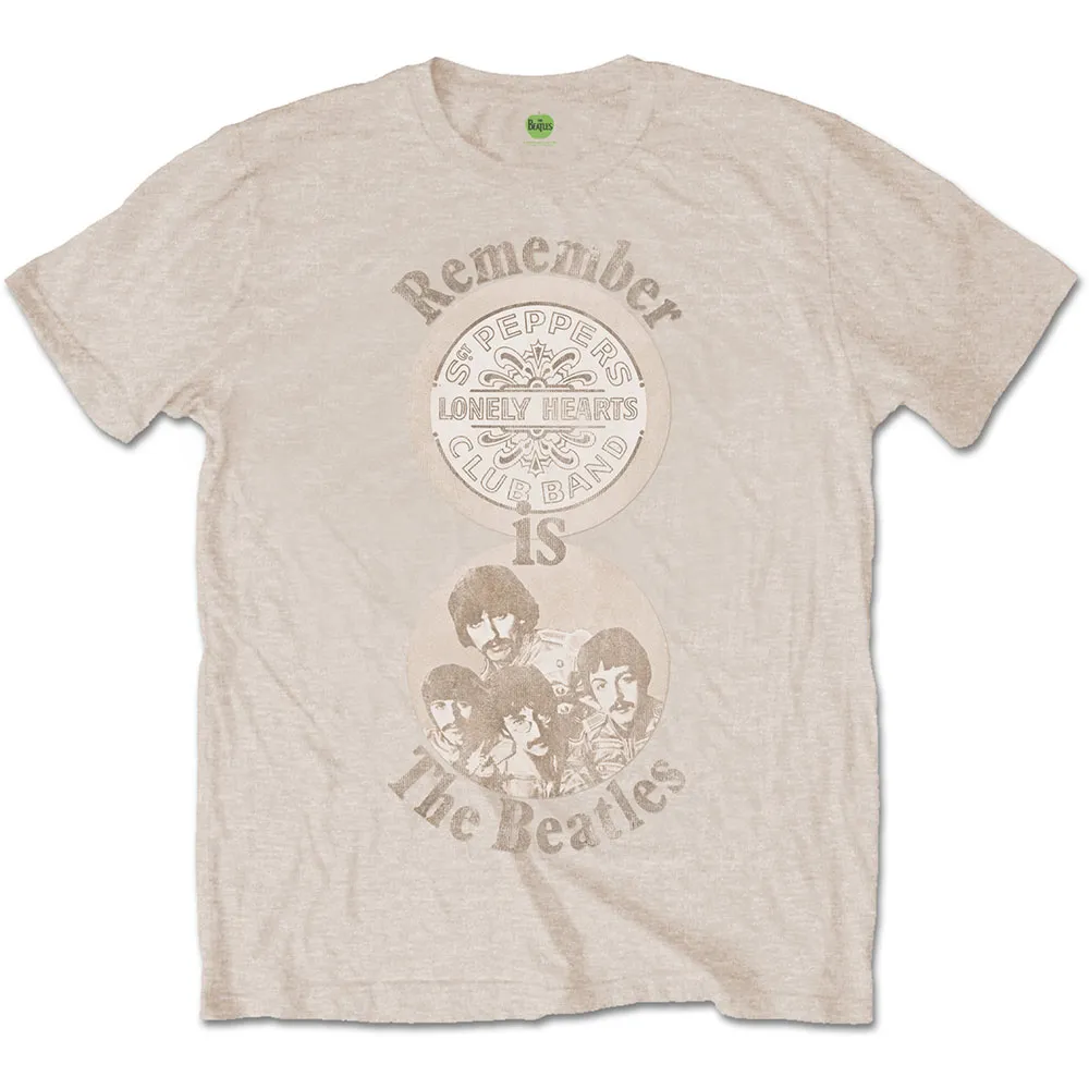 The Beatles - Unisex T-Shirt Remember artwork