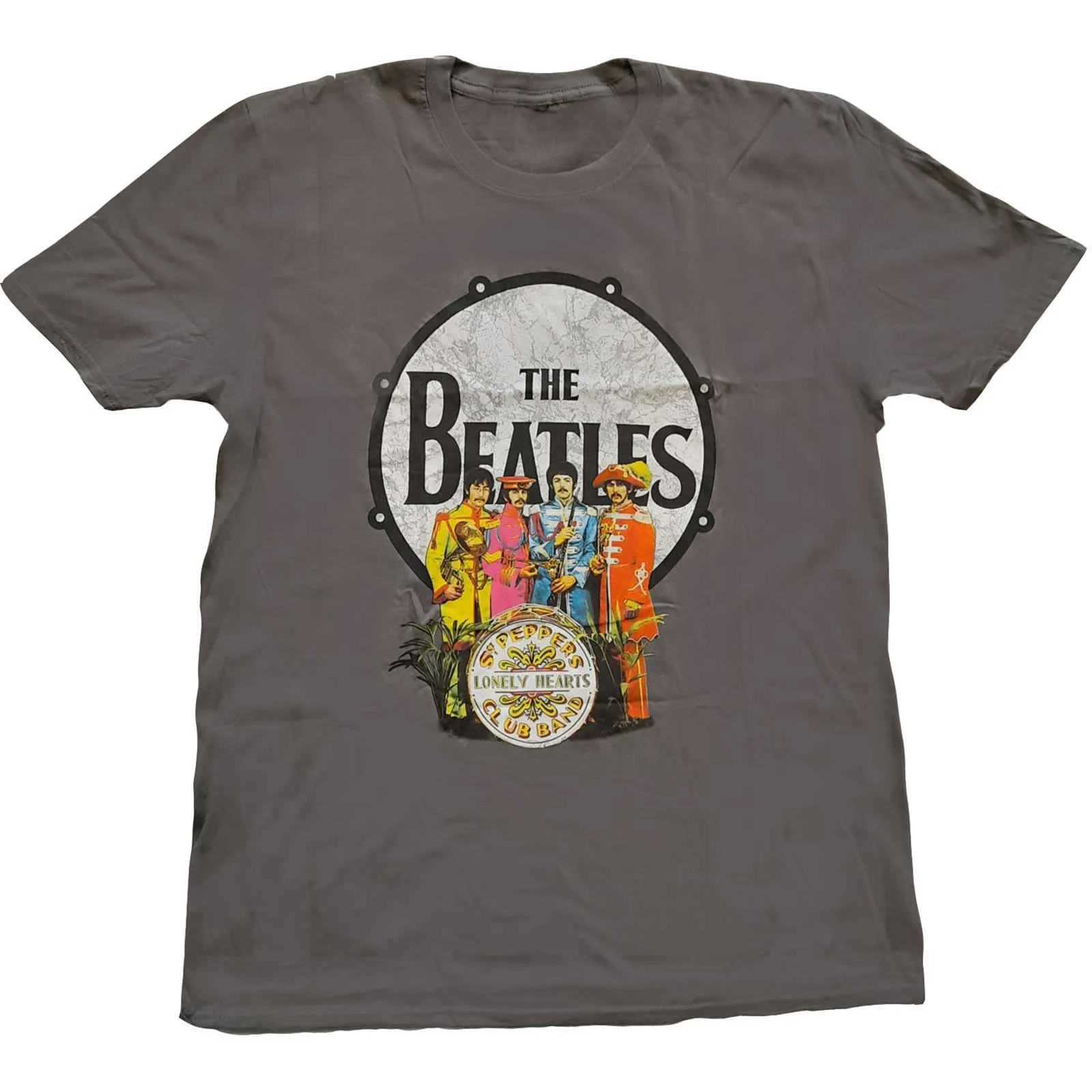 The Beatles - Unisex T-Shirt Sgt Pepper & Drum artwork