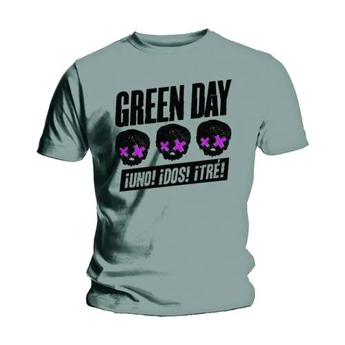 Green Day - Unisex T-Shirt Three Heads Better Than One artwork